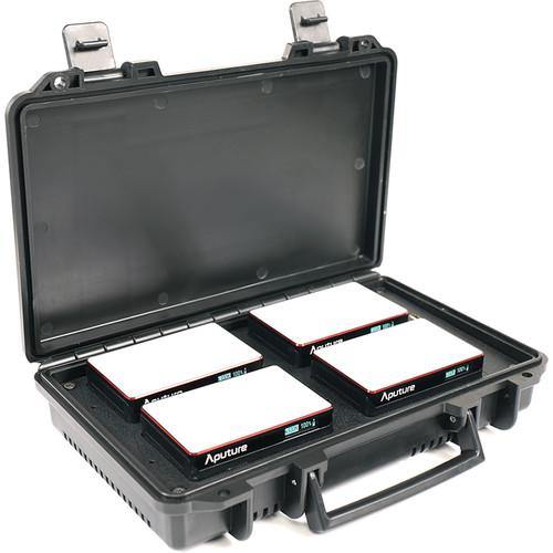 Aputure MC RGBWW LED 4 Light Travel Kit with Charging Case - Portable Lighting for Photography, Videography & Content Creation - Perfect for Travel, YouTube & Studio Use