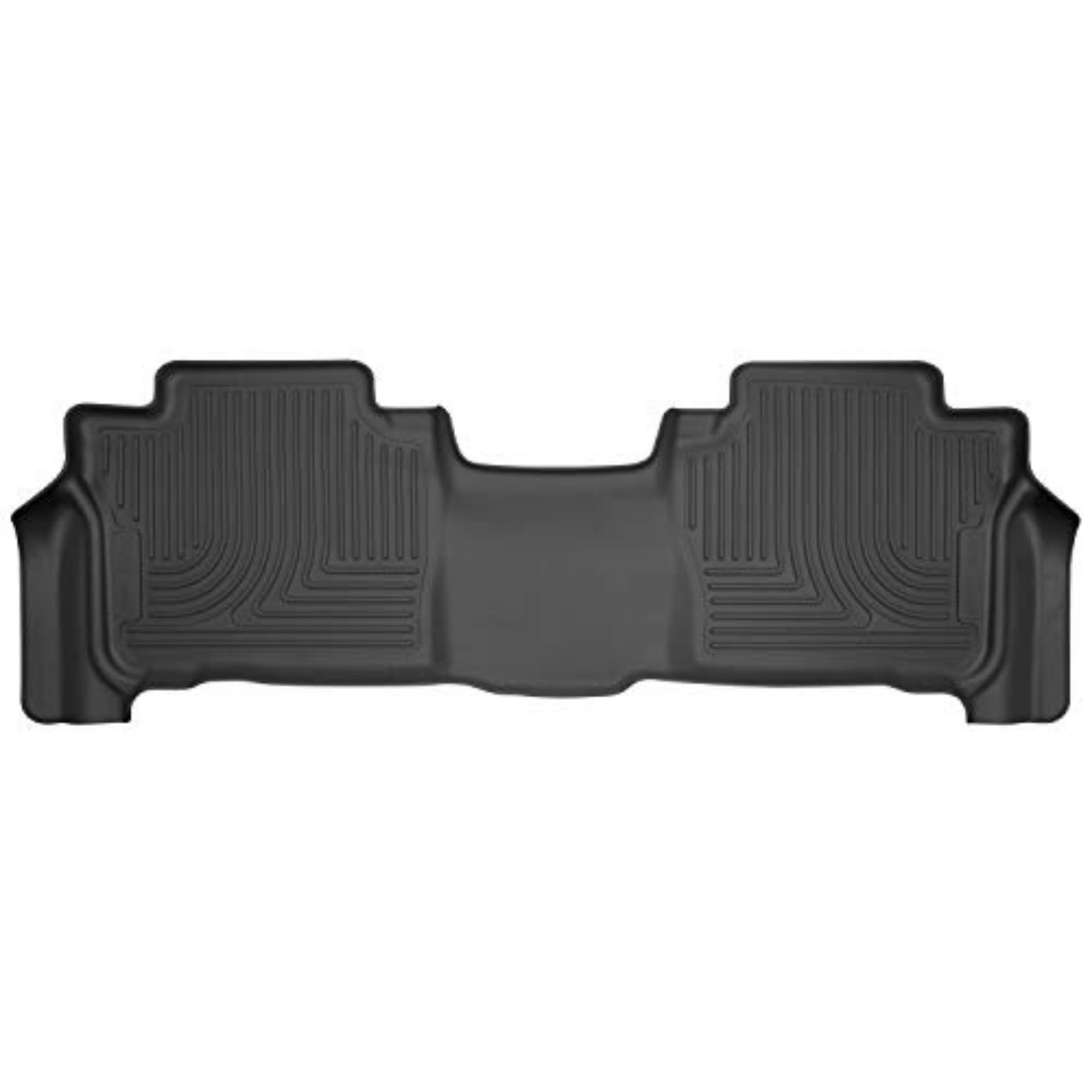 Husky Liners Weatherbeater All-Weather Floor Mats for 2013-2021 Lexus LX570 & Toyota Land Cruiser (Without 3rd Row) - 2nd Row 1-Piece Black (Model 14091) | Durable Protection Against Mud, Snow & Spills - Perfect for Off-Road Adventures & Family Road Trips