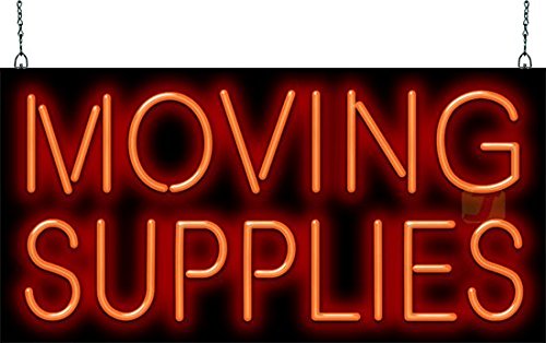 Custom Neon Signs for Moving Supplies - Perfect for Home, Office & Business Decor | Bright LED Wall Art for Moving Companies & Storage Spaces