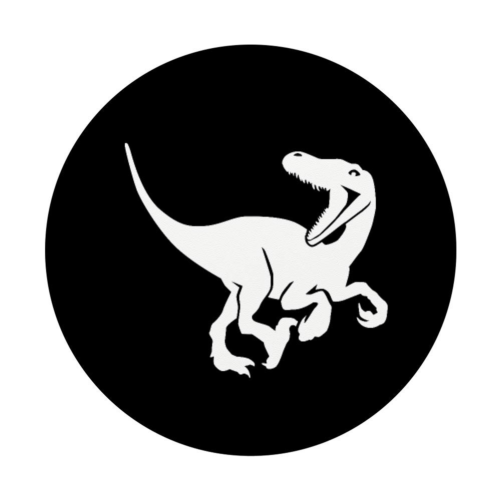 Velociraptor Dinosaur PopSockets PopGrip - Swappable Phone Grip for iPhone, Samsung & Tablets | Secure Hold for Gaming, Photos & Everyday Use