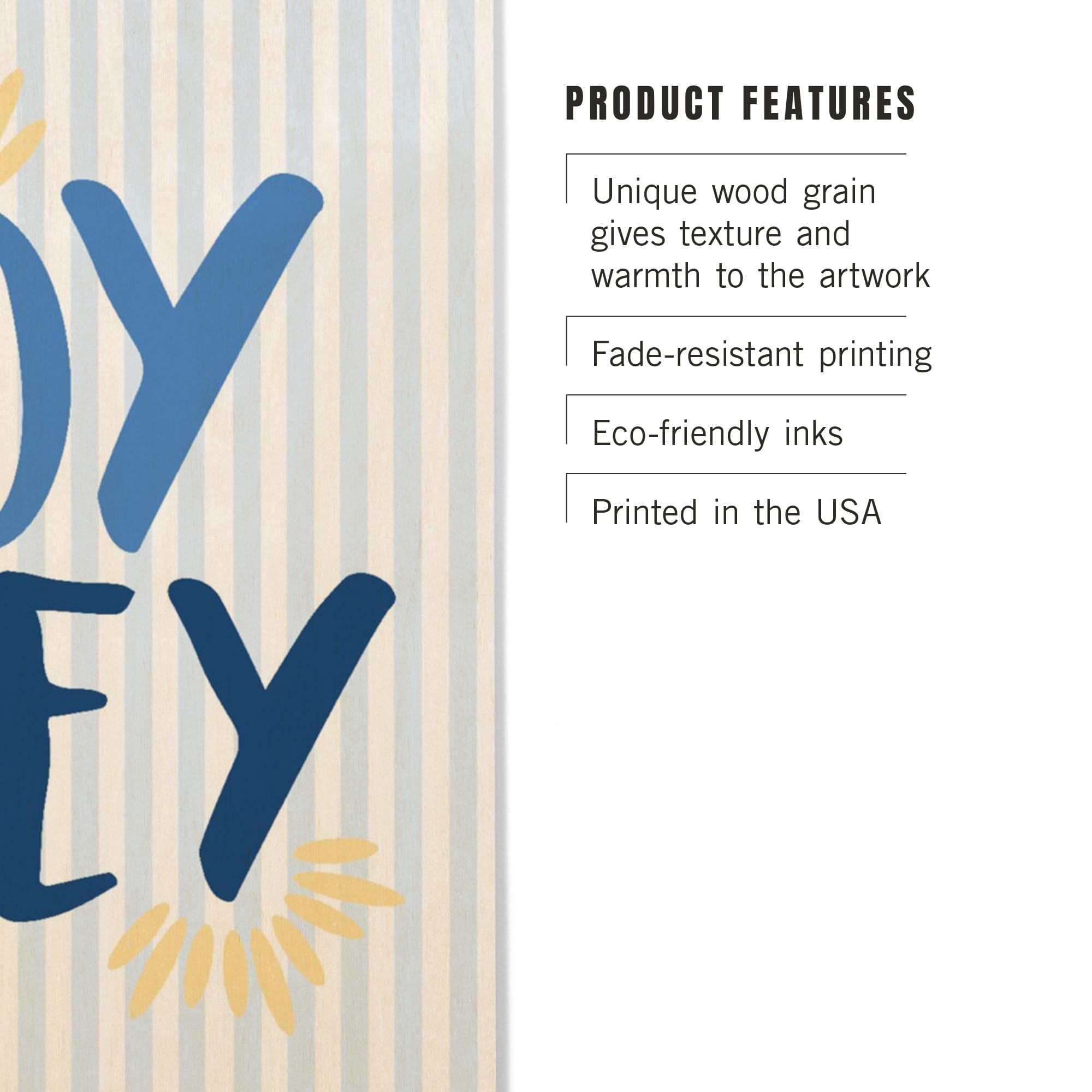 Lantern Press 10x15 Inch Wooden Wall Sign - Ready to Hang Home Decor with 'Oy Vey' Design - Perfect for Kitchen, Living Room or Office Wall Art