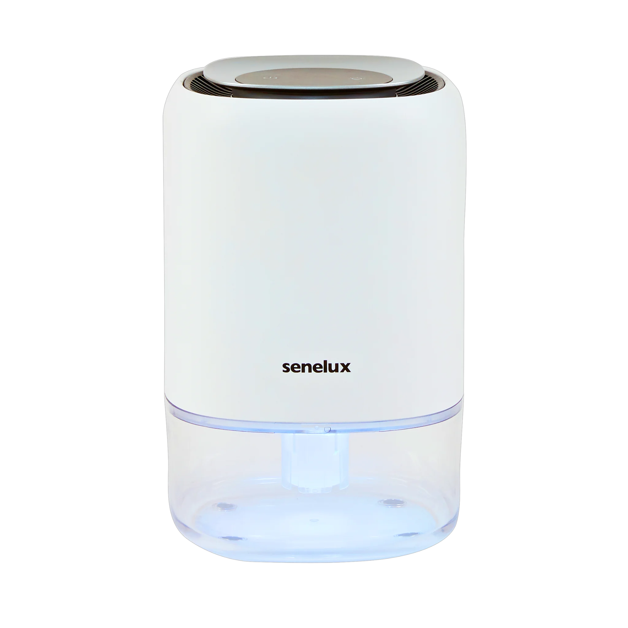 Q4 Dehumidifier with Color-Changing LED Lights & Transparent Water Tank - Refurbished - Perfect for Basements, Bedrooms & Small Spaces