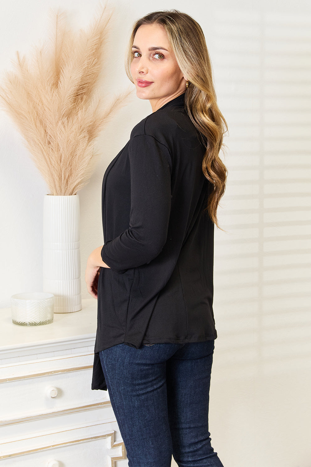 Culture Code Full Size Open Front Cardigan for Women - Soft & Cozy Knit Sweater Wrap - Perfect for Office, Lounge & Casual Outfits