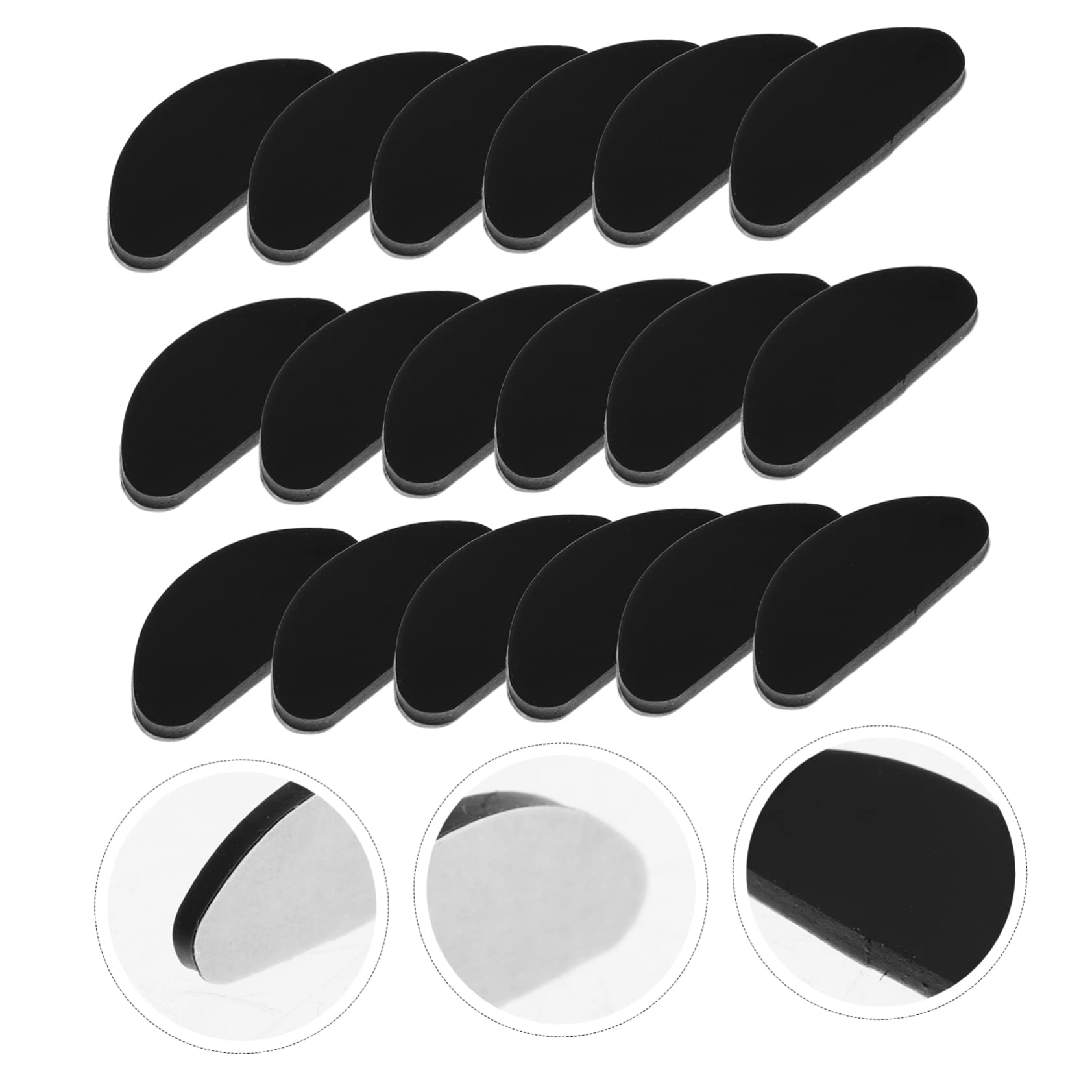 Outanaya 30PCS Silicone Nose Pads for Glasses & Sunglasses - Soft Replaceable Eyewear Nose Pads Accessories - Comfortable Anti-Slip Nose Cushions for All-Day Wear - Perfect for Reading, Driving, Sports & Outdoor Activities - Fits Most Eyeglass Frames