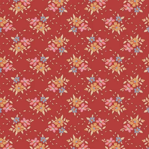 Tilda Winter 130150 Frida Red Scrapbook Paper - Perfect for DIY Cards, Scrapbooking, and Holiday Crafts