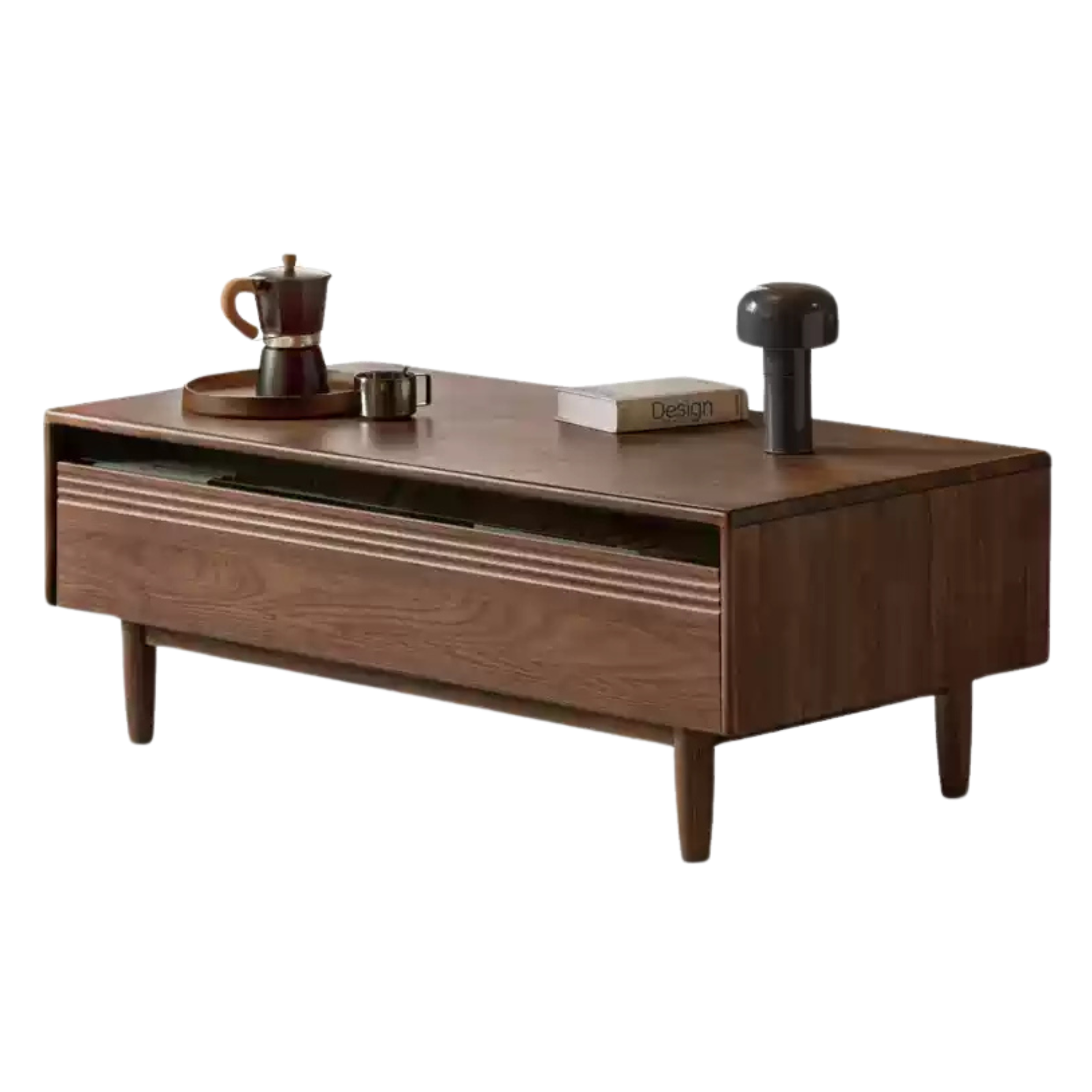47.2x23.6x17.7 inch / 120x60x45cm / Rich Dark Walnut color / coffee table