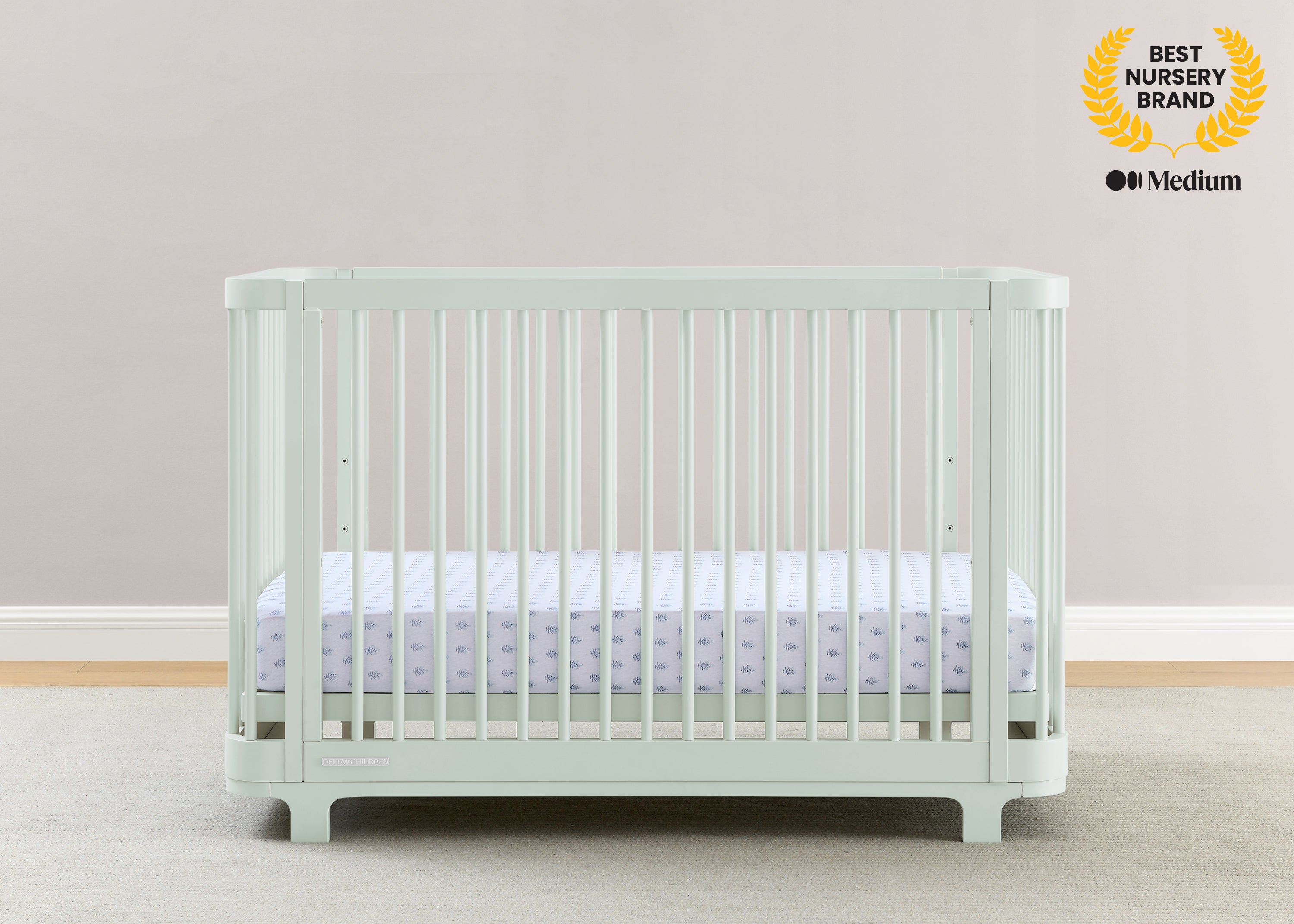 Nest 4-in-1 Convertible Baby Crib - Toddler Bed, Daybed & Full-Size Bed - Safe Nursery Furniture for Newborn to Teen - Perfect for Bedrooms, Daycare & Guest Rooms