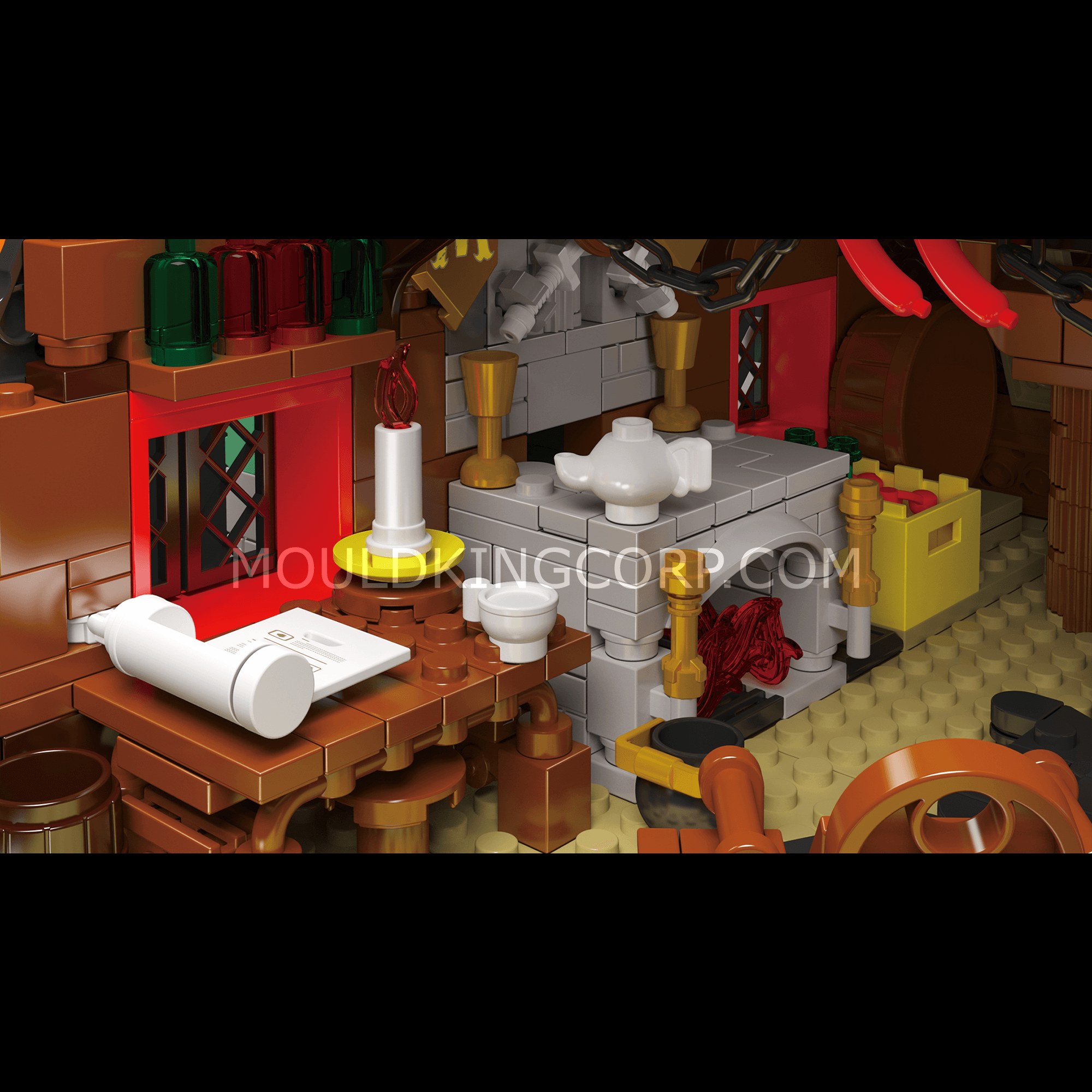 Mould King 16053 Cabin in The Woods Building Blocks Set - 3,398 Pieces DIY Model Kit for Adults & Teens | Creative Gift for Christmas, Birthday | Home Decor & Collectible Display