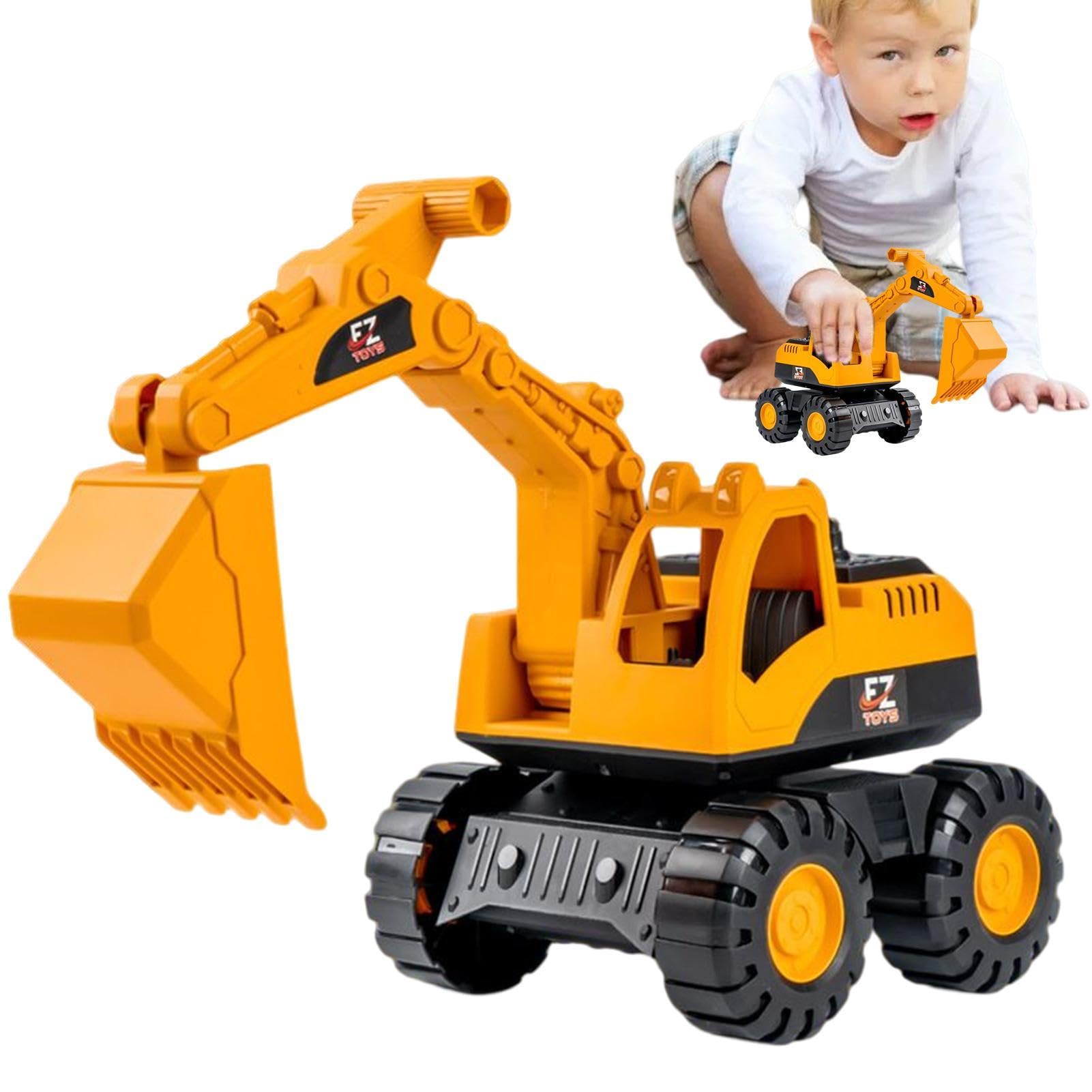 Best Construction Car Toys for Kids - Digger Toys, Engineering Vehicles Set with Wheel Loader, Dump Truck & Excavator | STEM Learning Toys for 3+ Year Old Boys | Perfect for Sandbox Play, Birthday Gifts & Pretend Play
