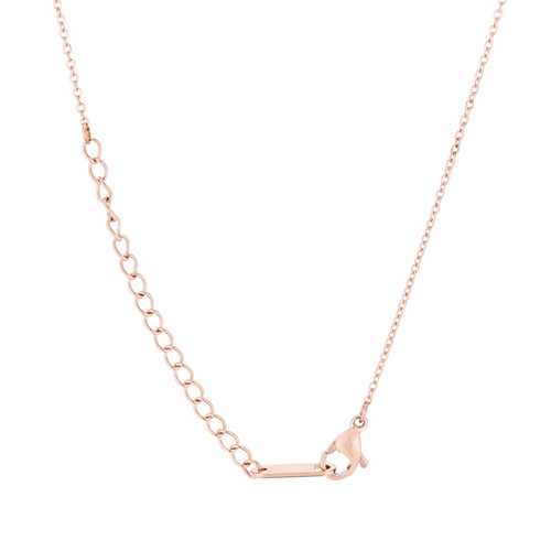 Elaina Rose Gold Stainless Steel V Initial Necklace for Women - Personalized Letter Pendant Jewelry Gift for Birthday, Anniversary & Valentine's Day