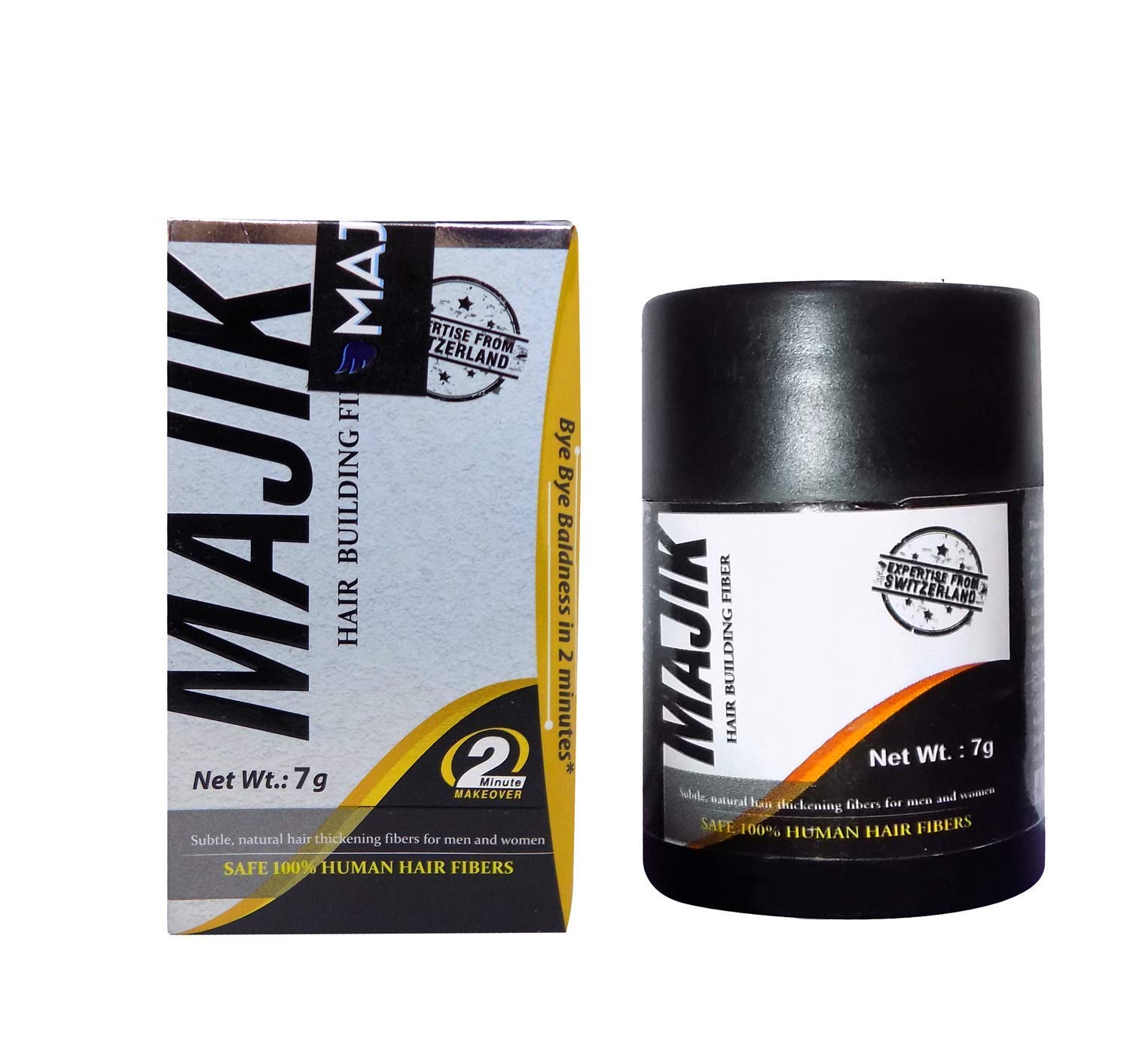 Inaaya Hair Concealer Treatment - Dark Brown Hair Fibers for Men & Women (7g) | Covers Thinning Hair & Bald Spots for Natural Look - Perfect for Daily Use & Special Occasions