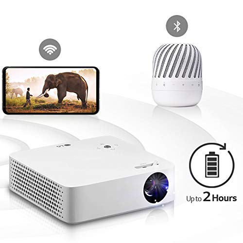 LG PH30N Portable CineBeam Projector - Bluetooth, Built-in Battery, Screen Sharing | HD Home Theater, Outdoor Movie Nights, Business Presentations