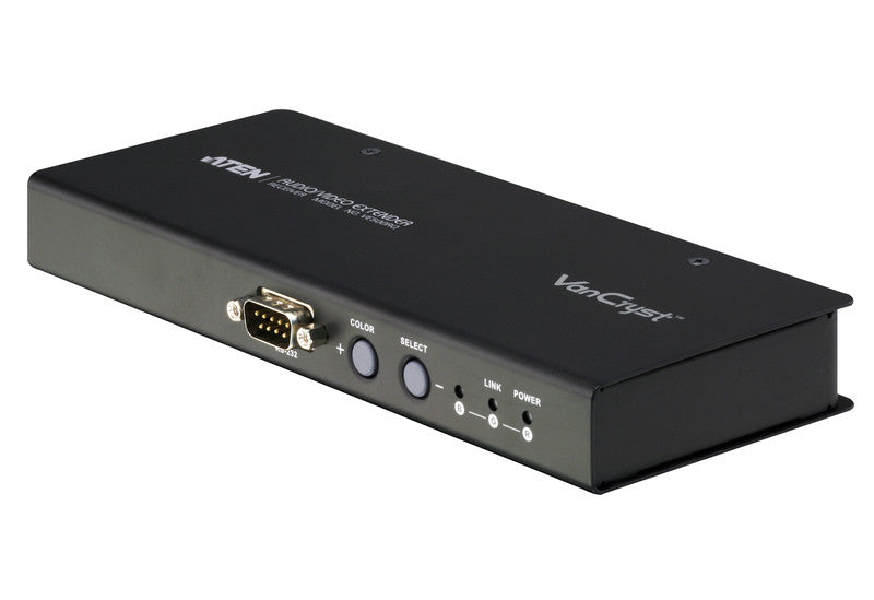 Aten VE500RQ Video Audio Receiver for VM0808T - Serial Enabled with Balanced Audio & VGA Gain Control - Ideal for Conference Rooms, Home Theaters, and Professional AV Setups