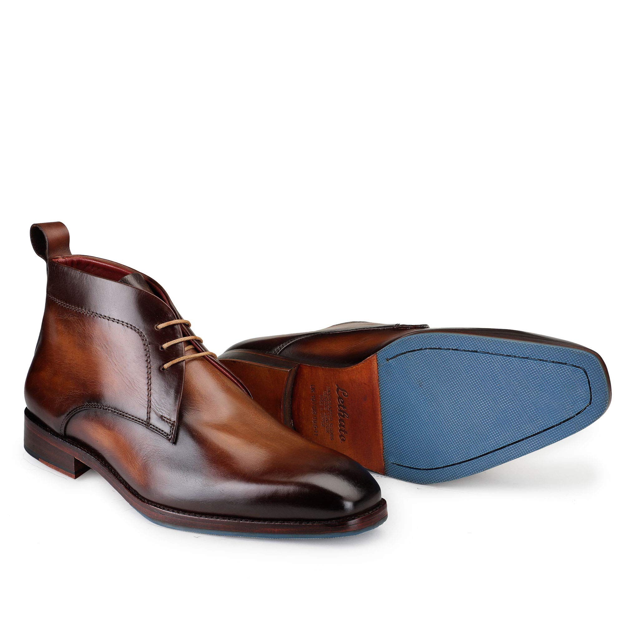 Men’s Modern Classic Calfskin Leather Chukka Boots - Comfortable & Stylish Ankle Boots for Casual & Business Wear - Perfect for Office, Date Night & Outdoor Activities