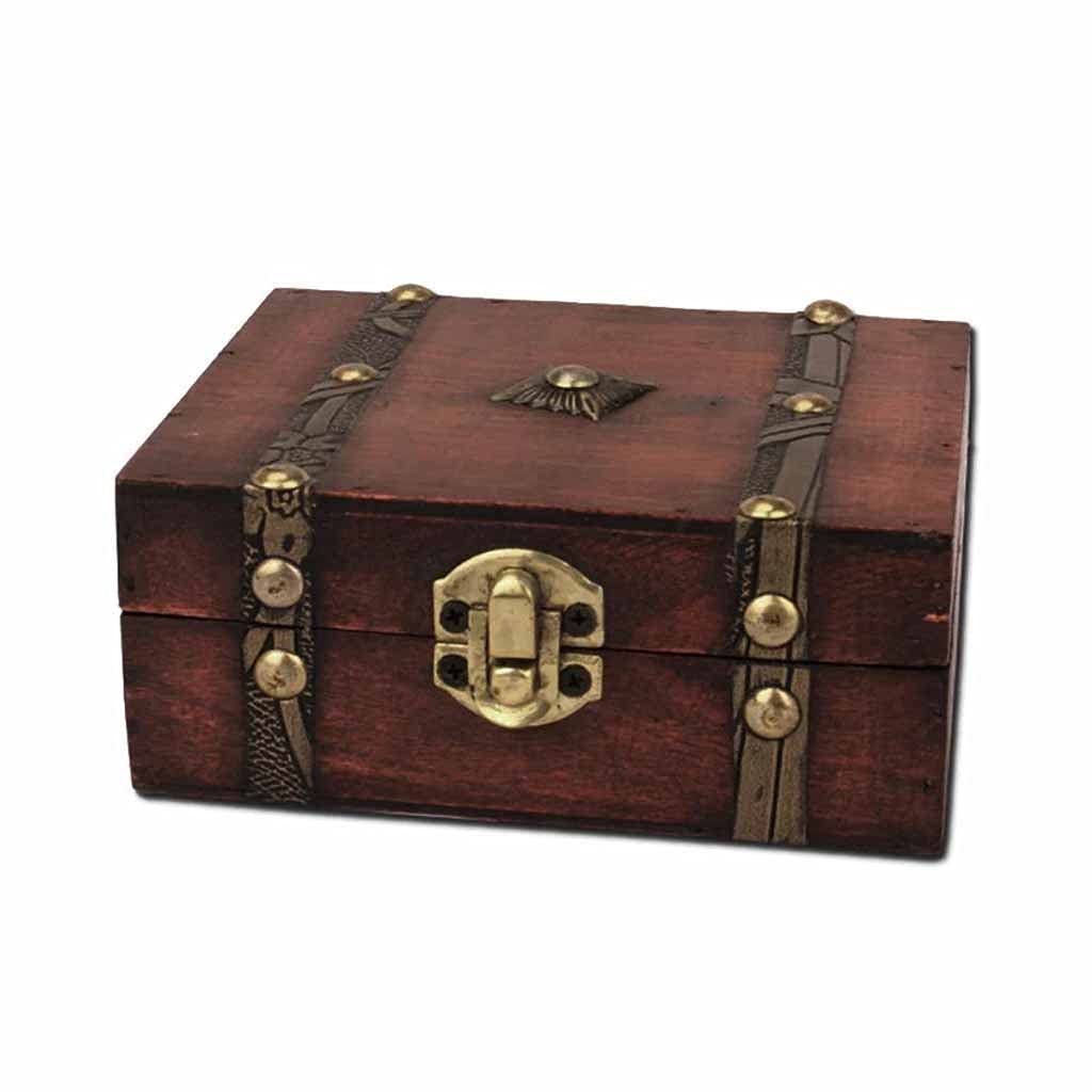 Vintage Wooden Watch Storage Box with Lock - Jewelry Organizer & Gift Box for Men & Women - Perfect for Watch Collection, Jewelry Display, and Luxury Gift Packaging