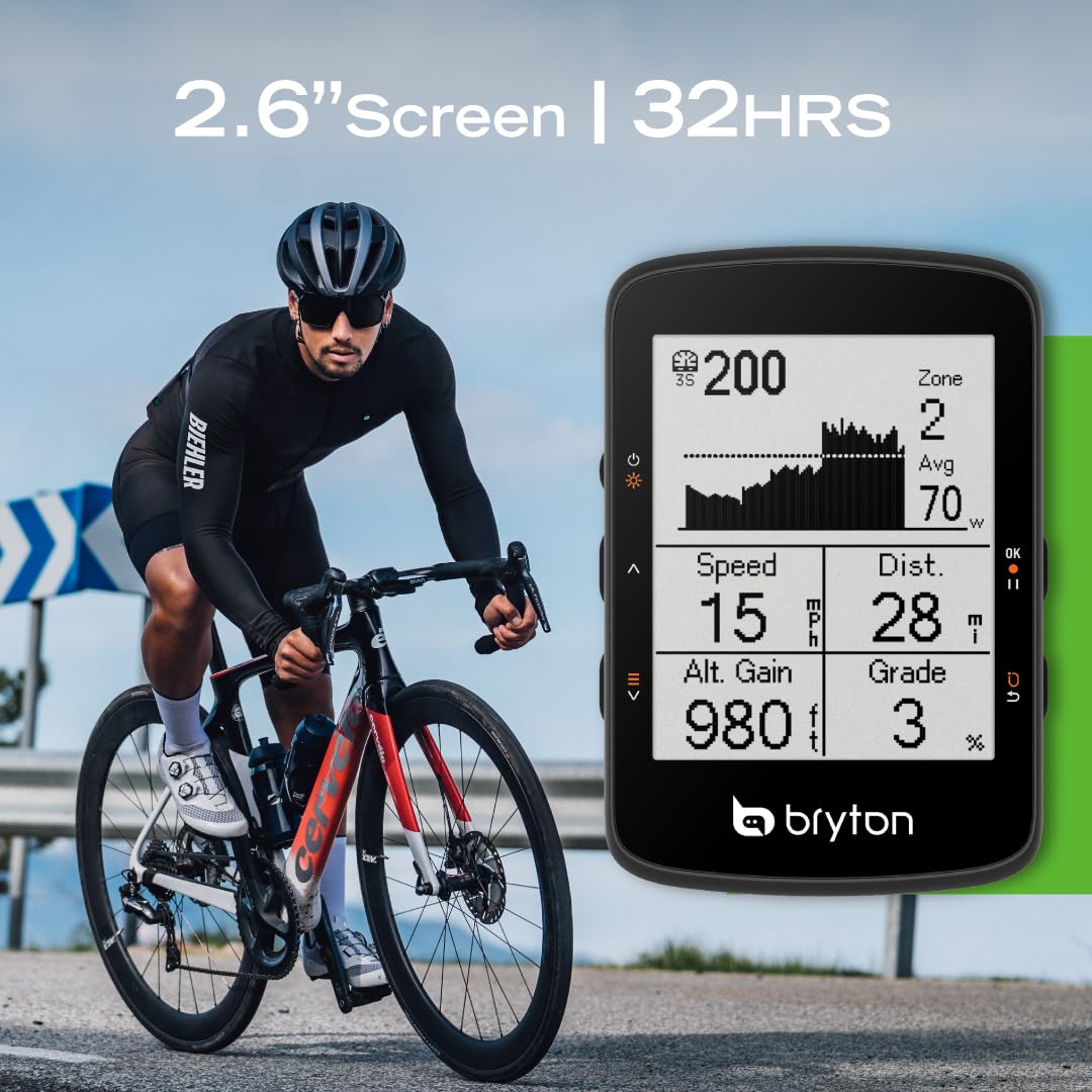 Bryton Rider 460 GPS Bike Computer - 2.6
