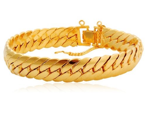 24K Gold Plated Copper Bracelet for Women - Elegant Adjustable Bangle Jewelry Gift for Birthday, Anniversary & Special Occasions - Perfect for Parties, Weddings & Everyday Wear