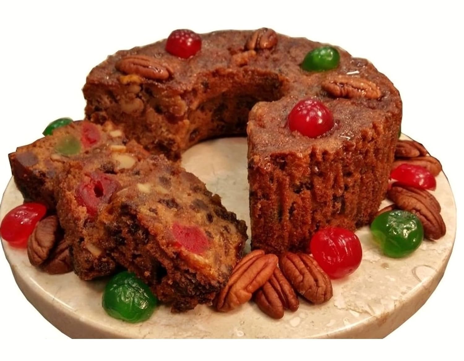 Assumption Abbey Traditional Fruit Cake in Decorative Tin - 2 lbs | Gourmet Holiday Gift, Christmas Dessert, Party Treat & Family Celebration Delight