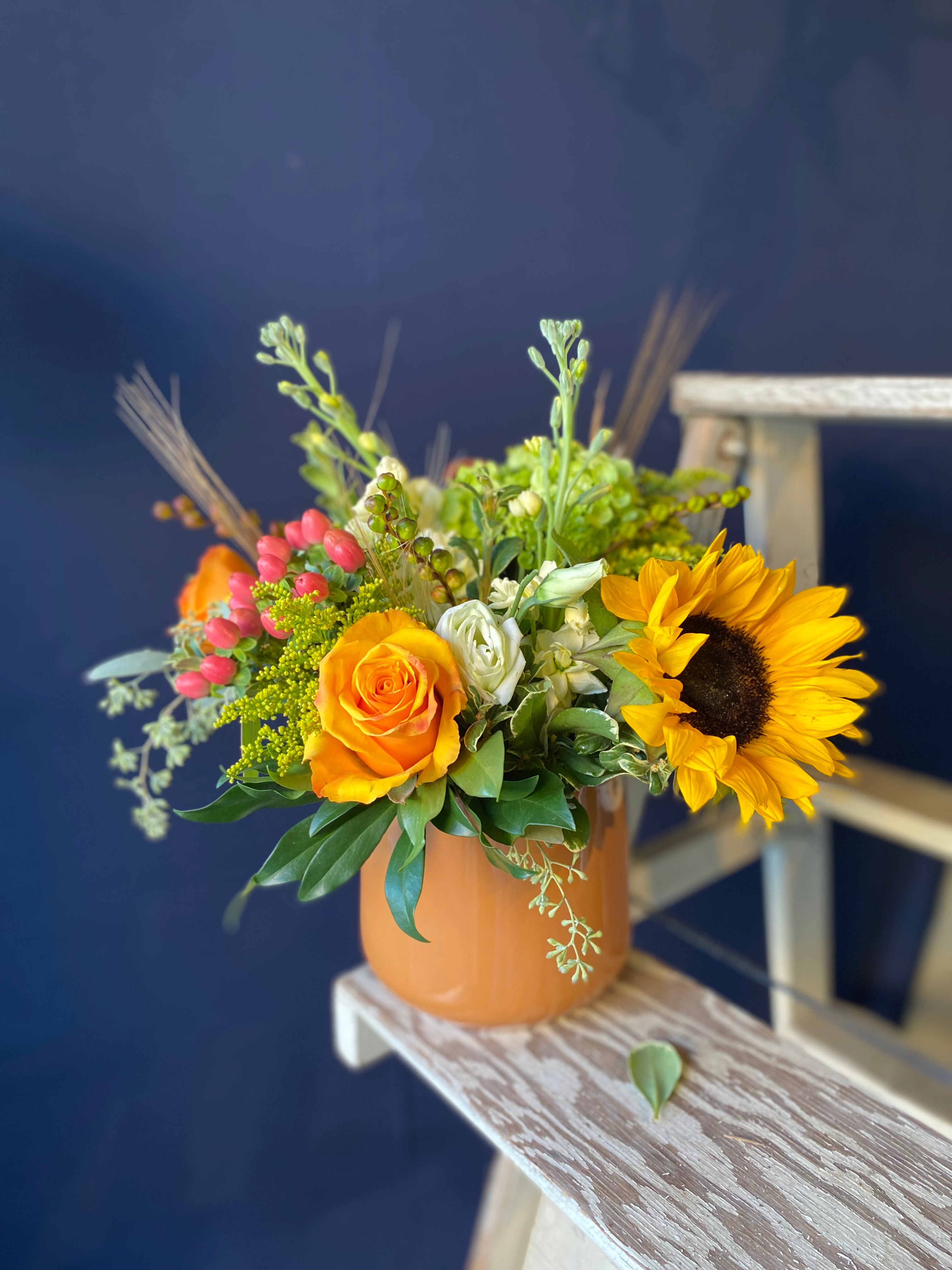 Vibrant Fall Vase - Handcrafted Decorative Flower Container for Autumn Home Decor | Perfect for Centerpieces, Thanksgiving Table Settings & Seasonal Display