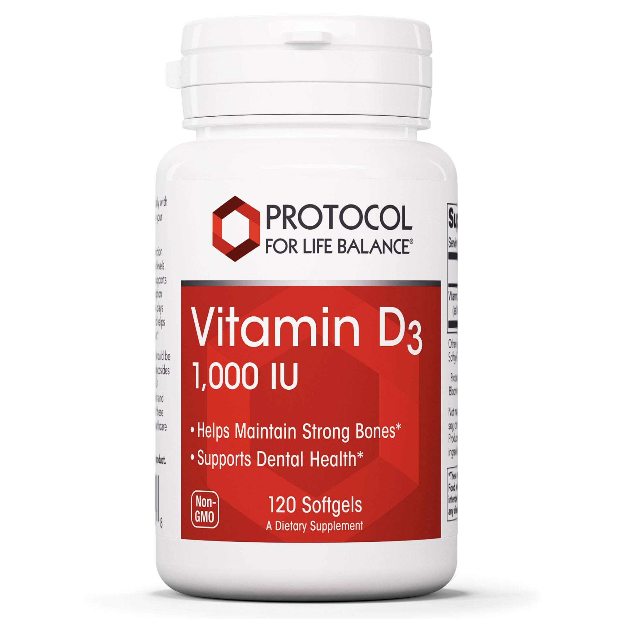 Vitamin D3 1000 IU Softgels - Immune System Support, Bone & Teeth Health - 120 Count - For Daily Wellness & Immune Boost