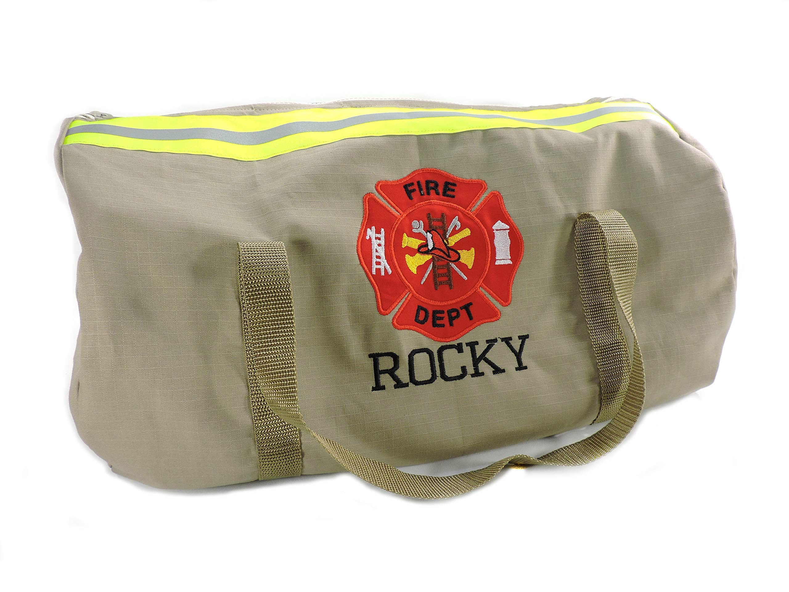 Personalized Firefighter Duffle Bag - Large Overnight Gym Bag for Travel, Workouts & First Responders | Durable Carry-On with Name Customization