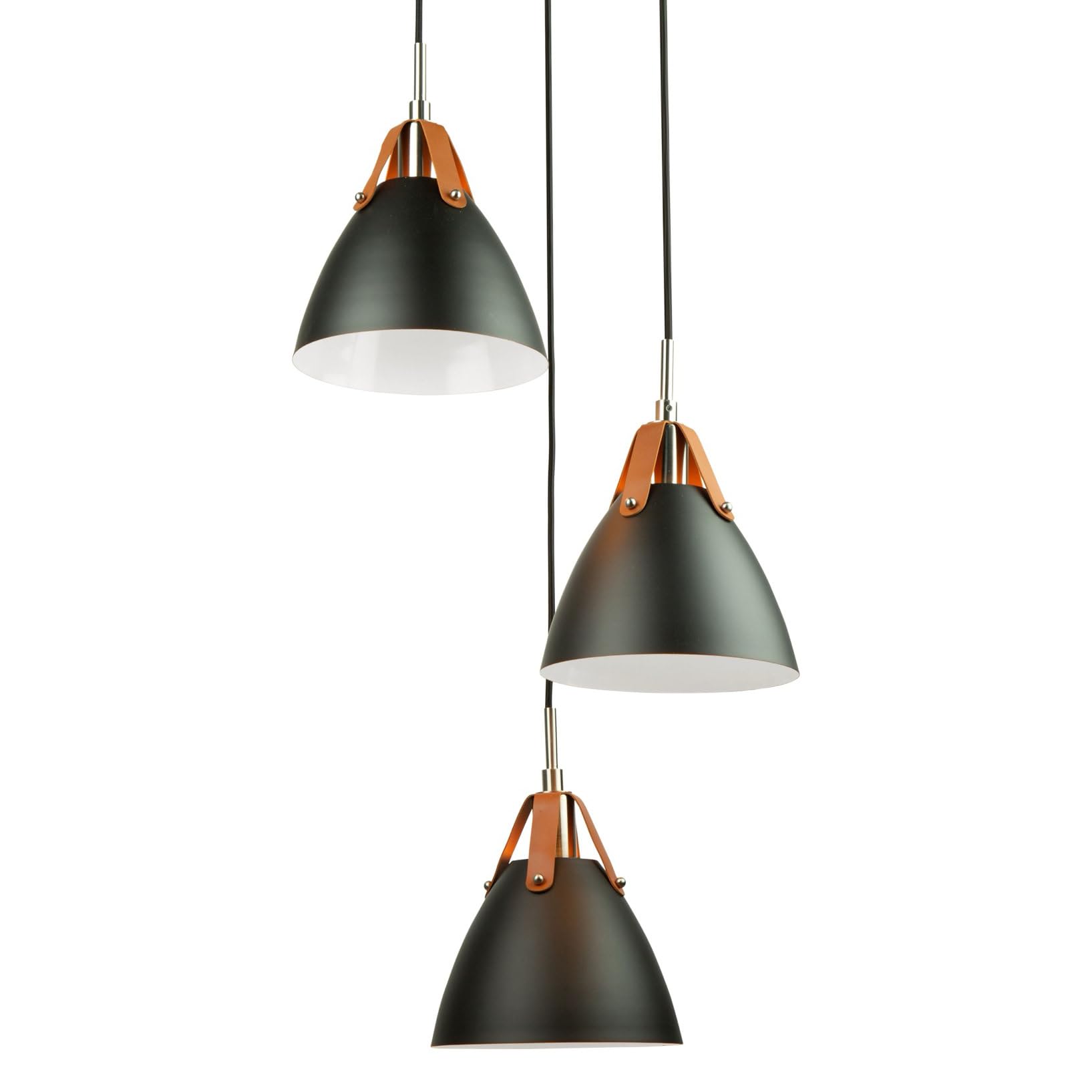 Artcraft Lighting Tote 3-Light Black Pendant Light Fixture - Perfect for Kitchen Island, Dining Room, and Entryway Lighting