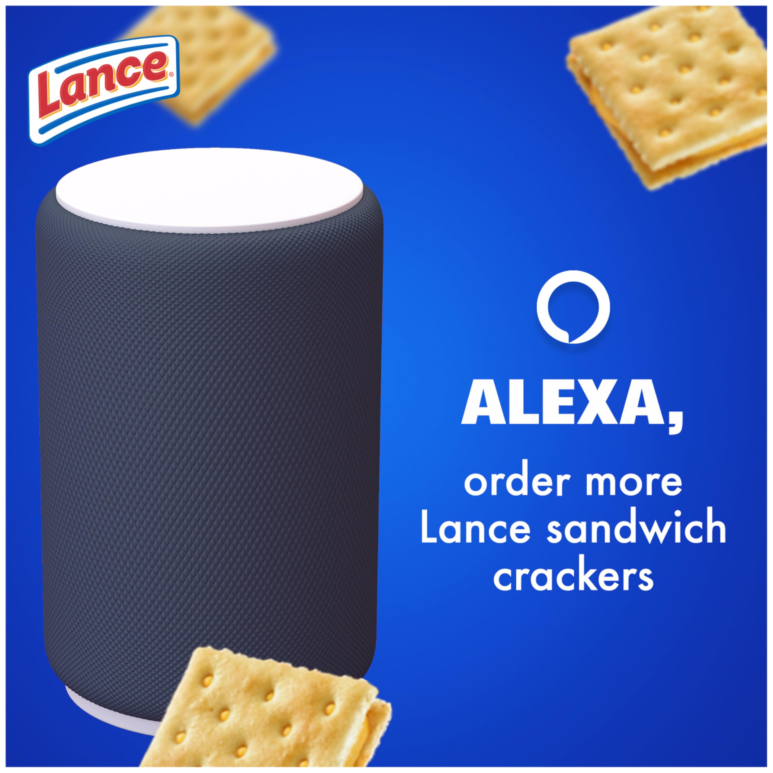 Lance Sandwich Crackers - Captain's Wafer Grilled Cheese Flavor (10 Packs, 6 Sandwiches Each) | Crunchy Snack for Lunch Boxes, Road Trips & Office Breaks