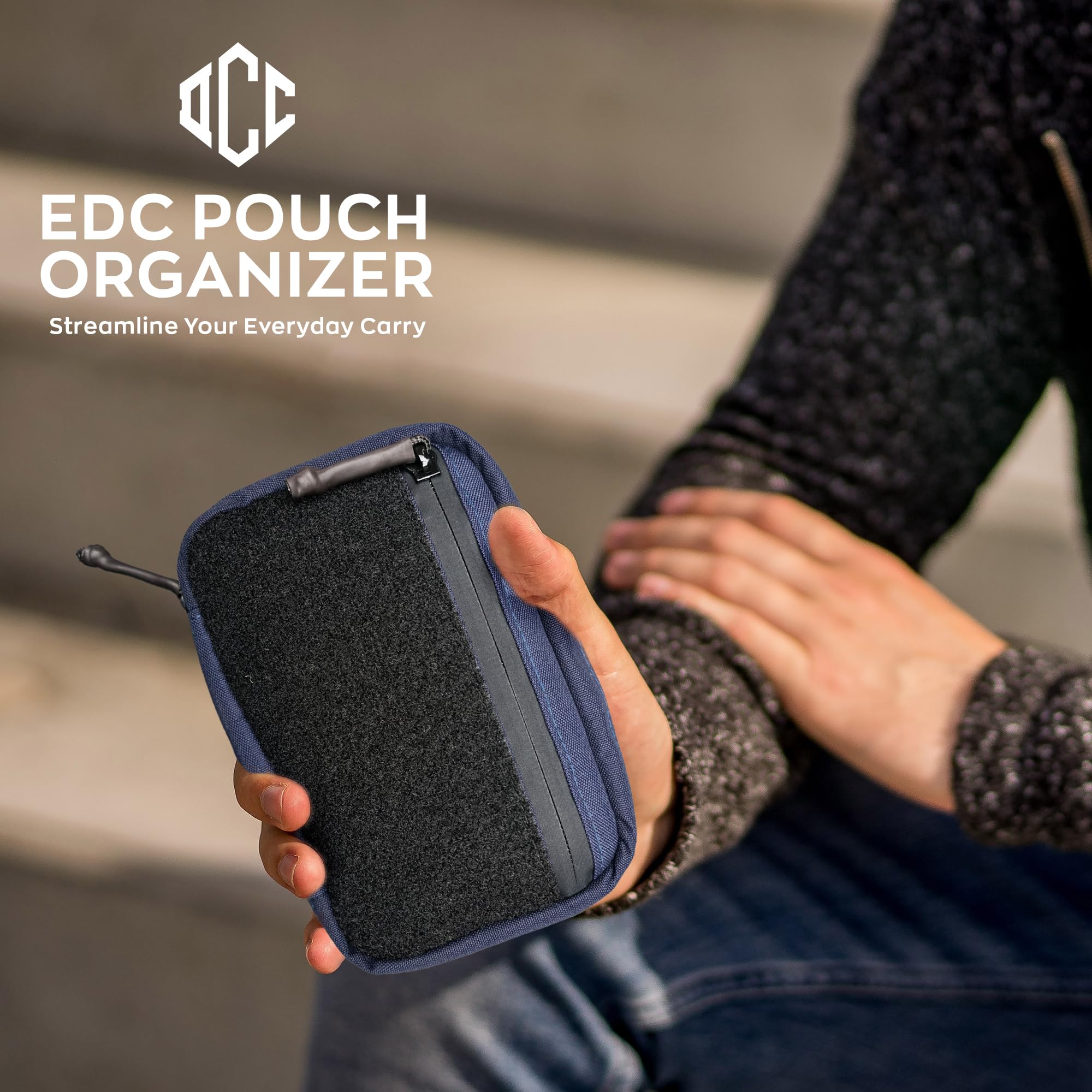 DAILYCARRYCO EDC Pouch Organizer - Waterproof Everyday Carry Tool Bag with Multiple Compartments for Tactical Gear, Survival Tools & Outdoor Essentials | Perfect for Camping, Hiking & Travel Accessories