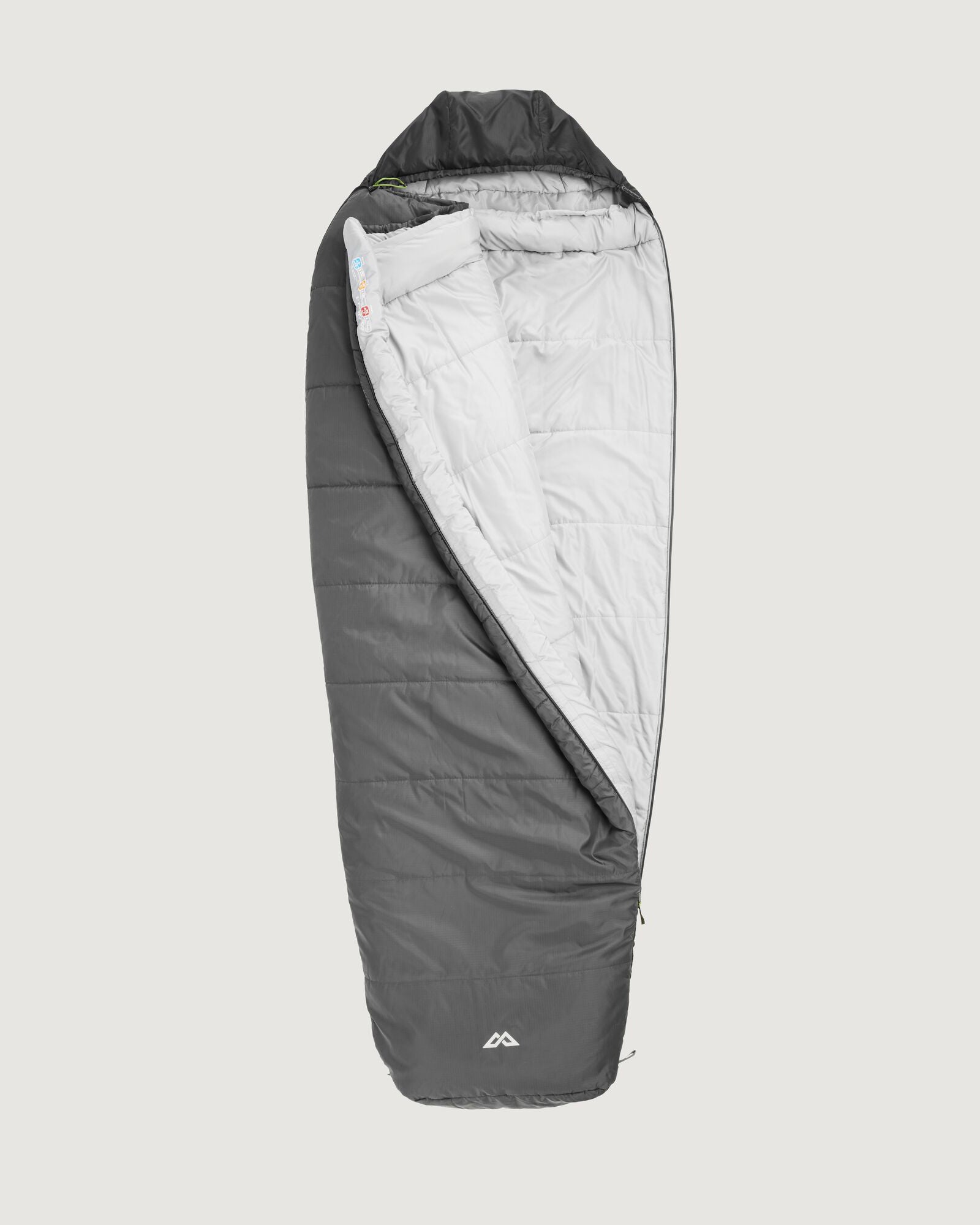 Camper 3-Person Sleeping Bag - Waterproof & Warm for Outdoor Camping, Hiking & Backpacking - Granite Color