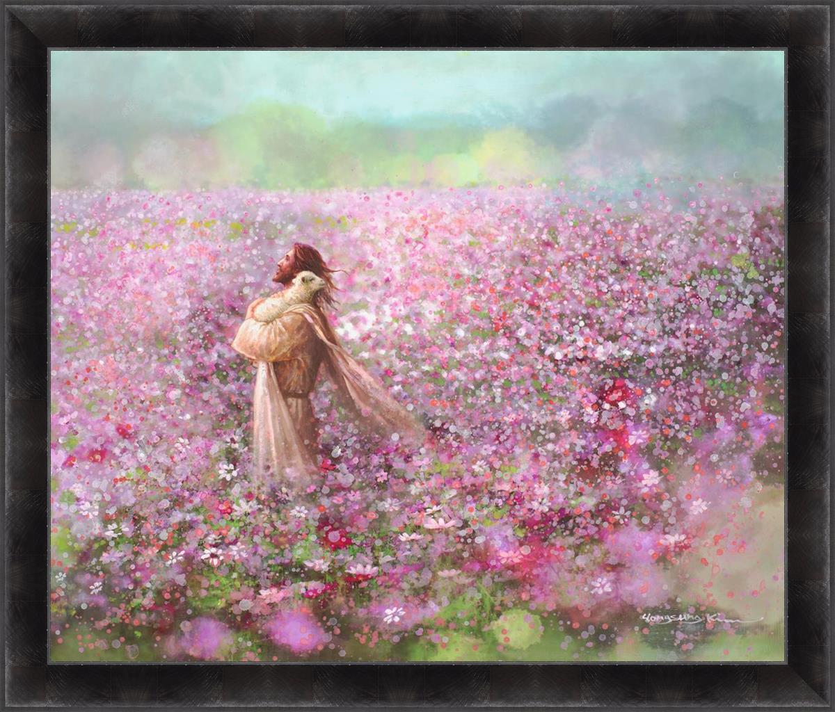 Calming Embrace Large Wall Art - Modern Abstract Canvas Painting for Living Room, Bedroom & Office Decor - Perfect for Home, Office & Meditation Spaces