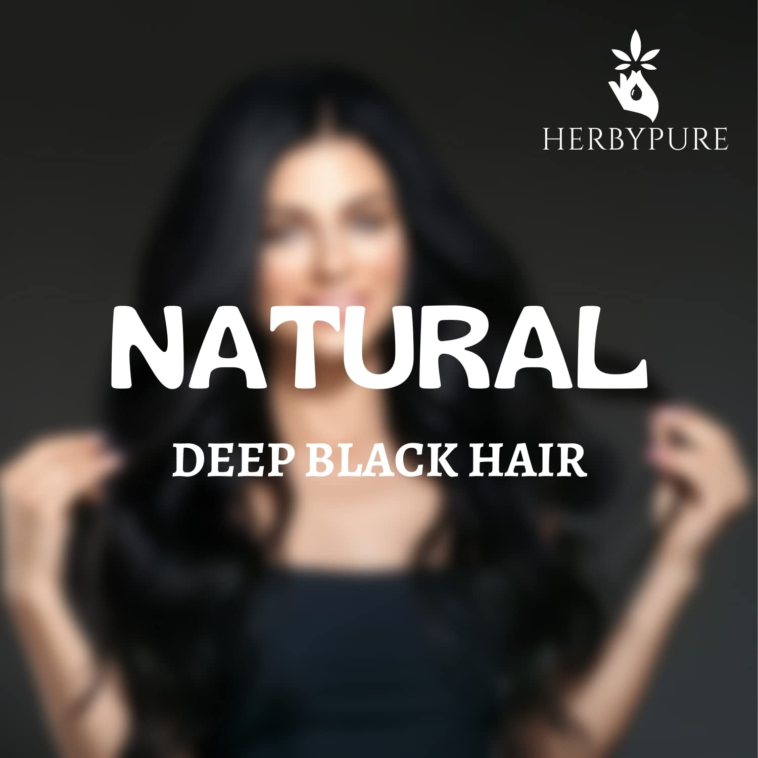 Herby Pure Organic Indigo Powder for Black Hair - 100g Natural Hair Dye with Free Applicator, Gloves & Hair Net | DIY Hair Coloring at Home, Safe & Chemical-Free