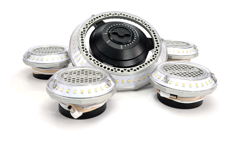 MPI Multi-Point Illumination Motion Sensor Garage Ceiling Light - Bright LED Security Lighting for Garages, Workshops & Storage Areas