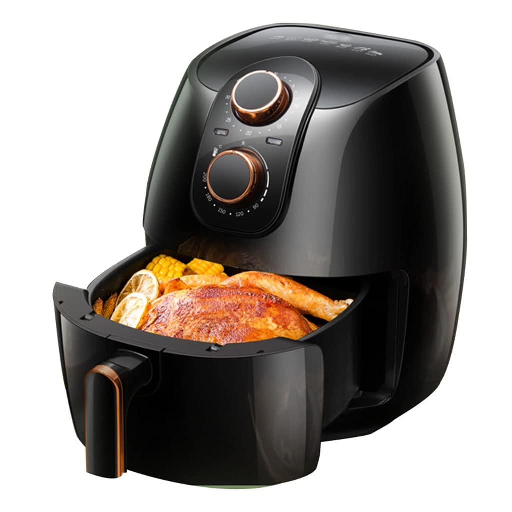 4L Digital Air Fryer Oven for Home - Rapid Air Circulation, Auto Shut-Off, 27x33cm Black - Perfect for Healthy Frying, Baking, Roasting & Reheating Meals