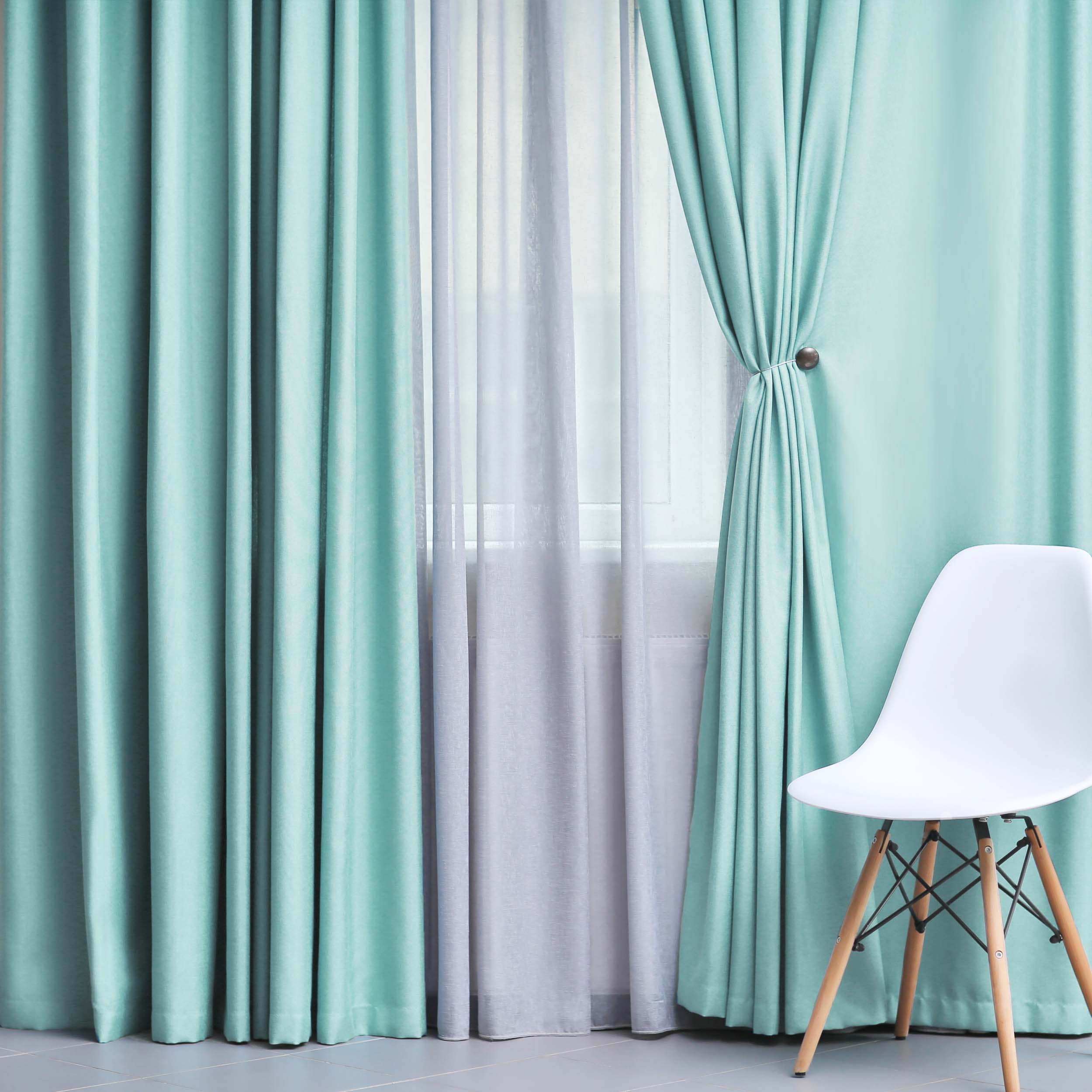 Solid Classic Modern Grommet Blackout Curtain Set - Thermal Insulated Window Drapes for Living Room & Bedroom - Noise Reducing & Light Blocking for Better Sleep