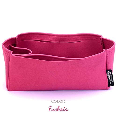 Genuine Suede Leather Handbag Organizer Insert for Louis Vuitton Graceful PM & MM Bags - Fashionable Purse Organizer for Work, Travel & Daily Use