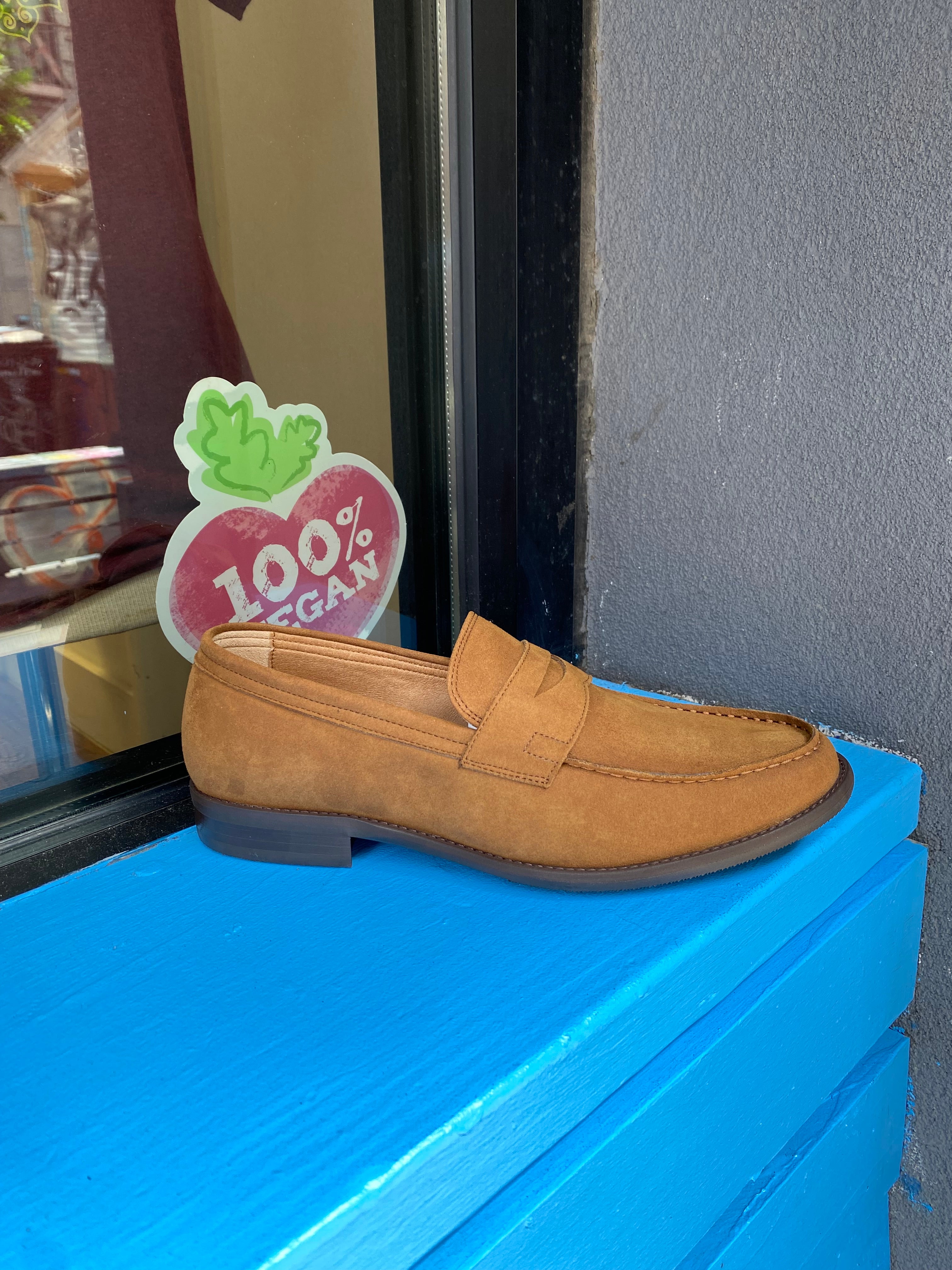 Novacas Tan Suede Anthony Loafers for Men - Comfortable & Stylish Slip-On Shoes for Office, Casual Wear & Travel