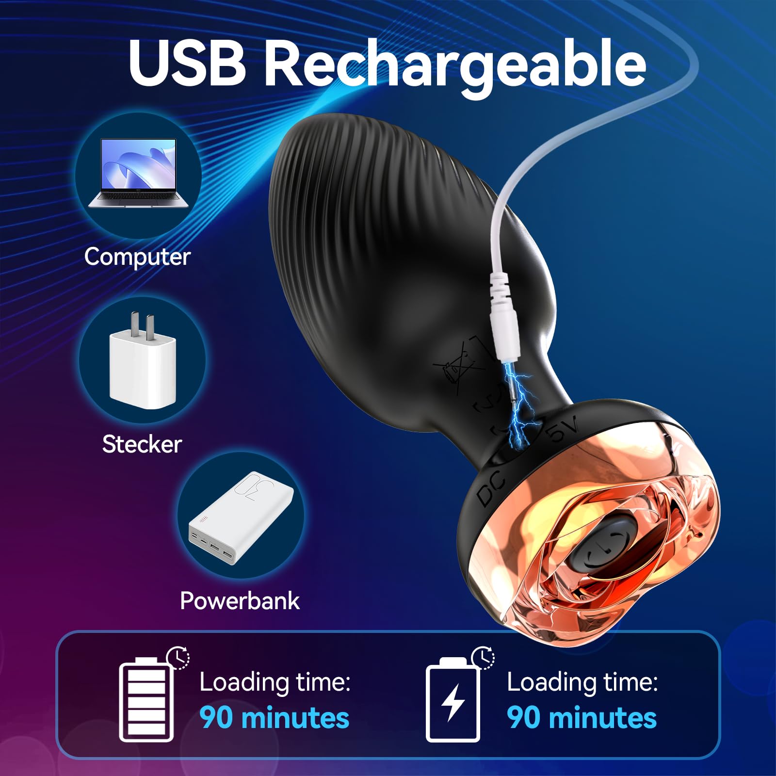 Remote Control Vibrating Anal Plug for Women & Men - Prostate Massager with Wireless Remote, Beginner Friendly Silicone Butt Plug for Couples Play, Solo Use, BDSM & Sensual Exploration