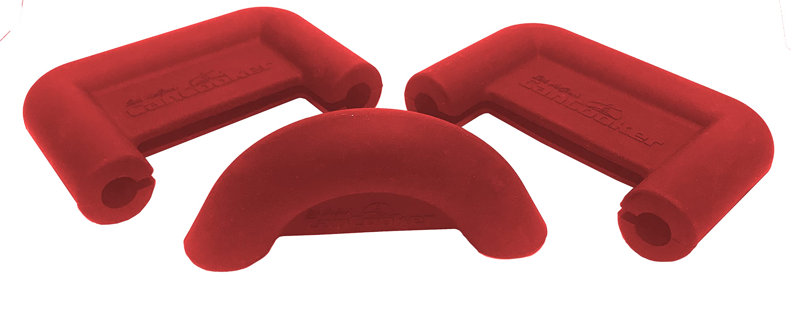 Red Handle Cover 3-Pack with Latch Covers - Durable Grip Protection for Kitchen Cabinets, Drawers & Appliances - Perfect for Home, Office & RV Use