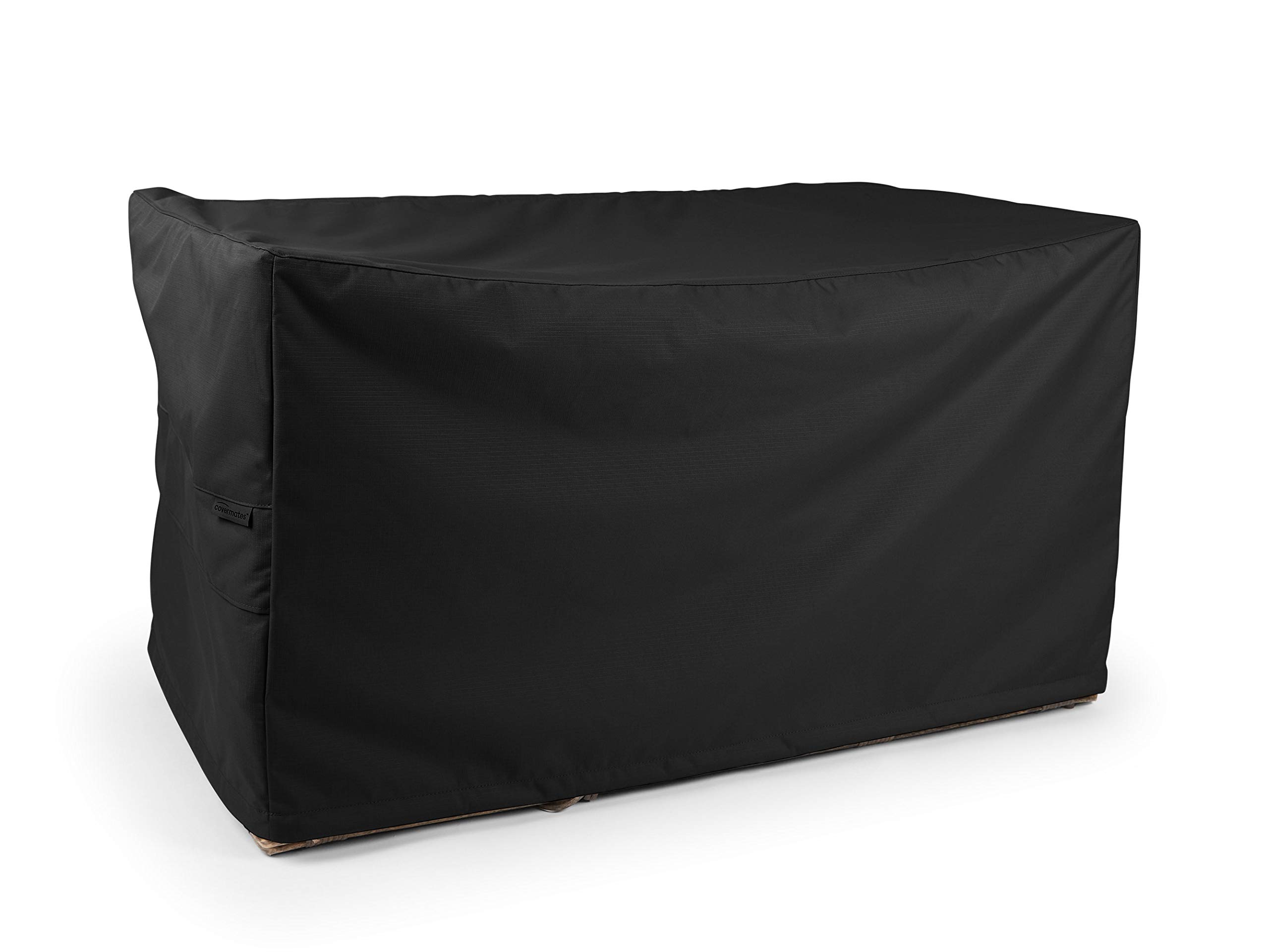Covermates Modular Sectional Sofa Cover - Heavy-Duty Ripstop Polyester, Weather & Tear Resistant, Drawcord Hem - Perfect for Indoor & Outdoor Furniture Protection (Black)