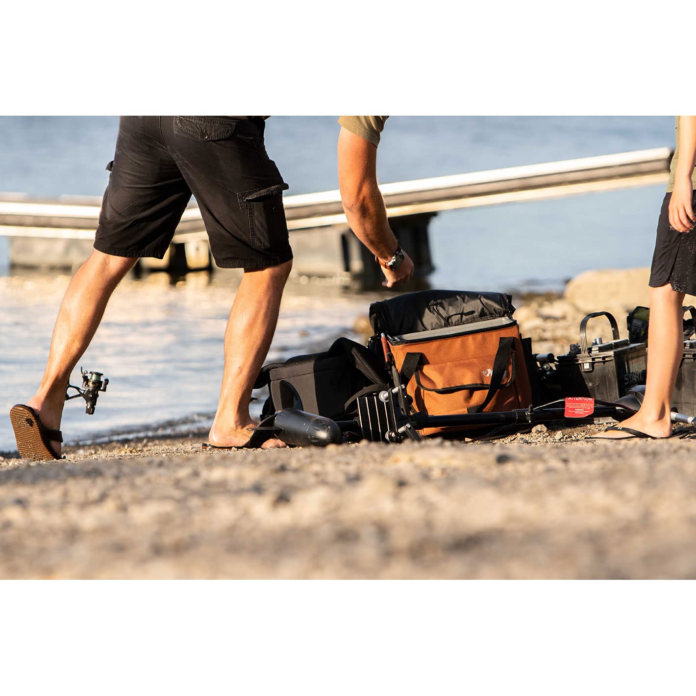 Pelican Exocrate Fishing Bag - Large Waterproof Saltwater Resistant Tackle Storage Bag for Kayak, Boat & Shore Fishing - Durable Gear Organizer for Lures, Hooks & Fishing Accessories