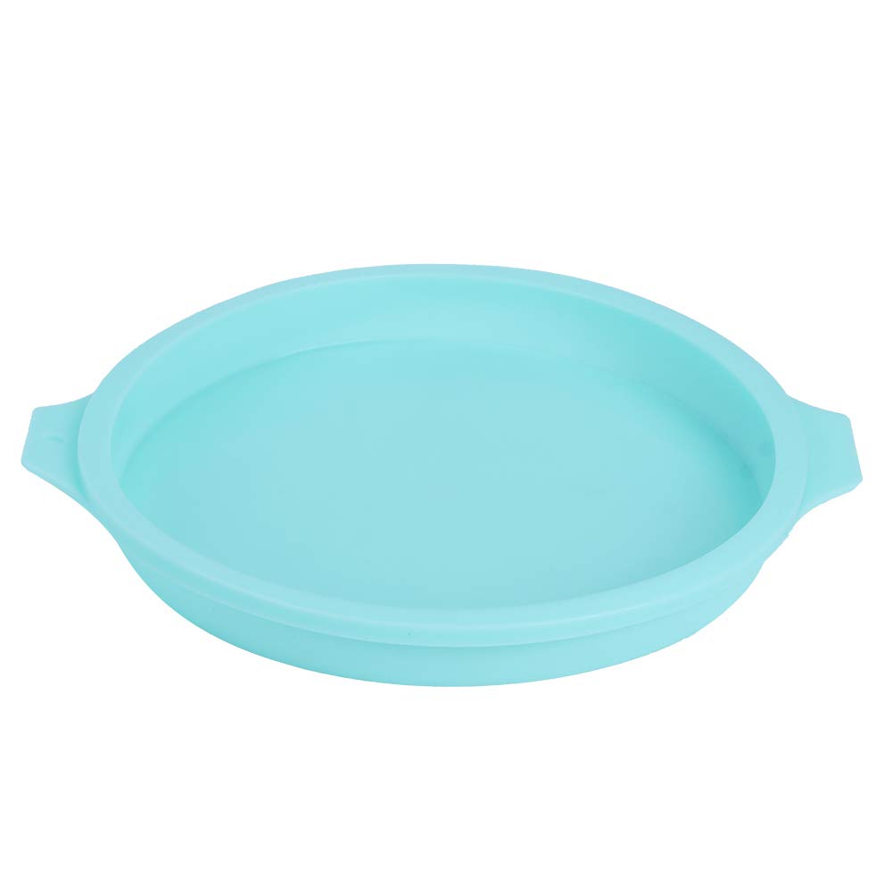 8 Inch Silicone Cake Mold Set - Nonstick Quick Release Round Baking Pans for Layer Cakes, Cheesecakes & Chocolate Cakes (4-Piece Green) - Perfect for Home Baking, Birthday Parties & Holiday Desserts