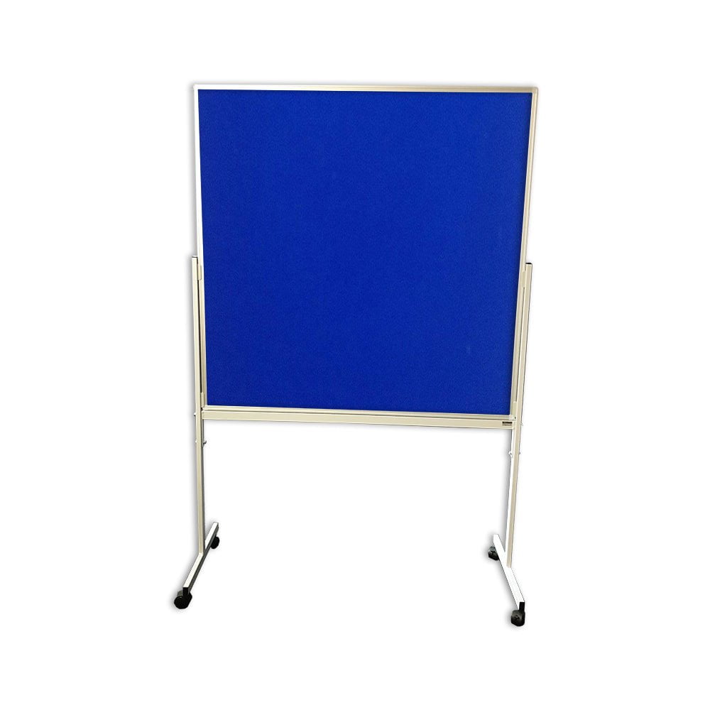 900mm High Double Sided Mobile Pinboard with Brushed Nylon Fabric - Adjustable Height & Wheels for Office, Classroom or Home Organization (Multiple Colors & Sizes Available) - Perfect for Bulletin Boards, Memo Displays & Wall Organization