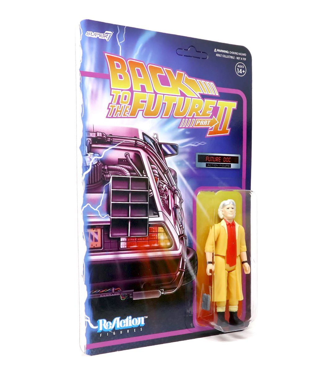 Future Doc BTTF2 ReAction Figure - Back to the Future Part 2 Collectible Toy for Fans & Movie Enthusiasts - Perfect for Display, Gifts, and Nostalgic Decor