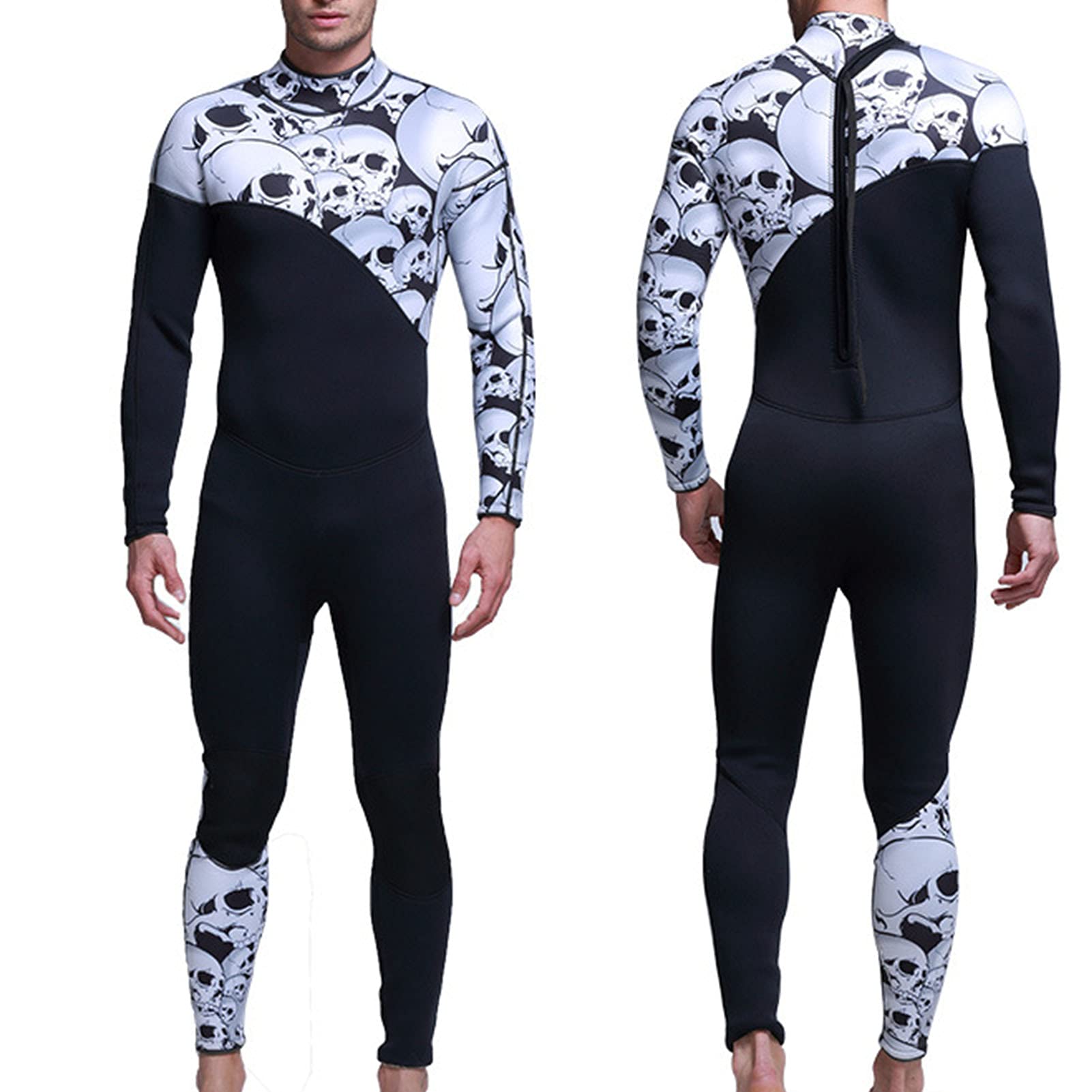 Rosie 3MM Neoprene Diving Suit for Men - Long Sleeve Thermal Wetsuit for Surfing, Swimming & Scuba Diving | Keep Warm in Cold Water | Perfect for Beach, Pool & Water Sports