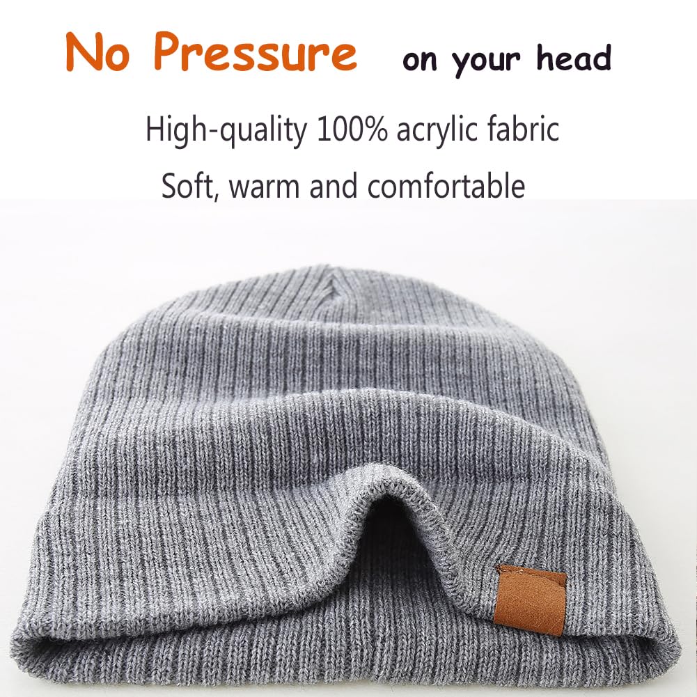 Moon Kitty Baby Beanies - Soft Warm Knitted Winter Hats for Infants & Toddlers (0-24 Months) | Cozy Unisex Baby Caps for Boys & Girls | Perfect for Cold Weather, Outdoor Play & Photo Shoots
