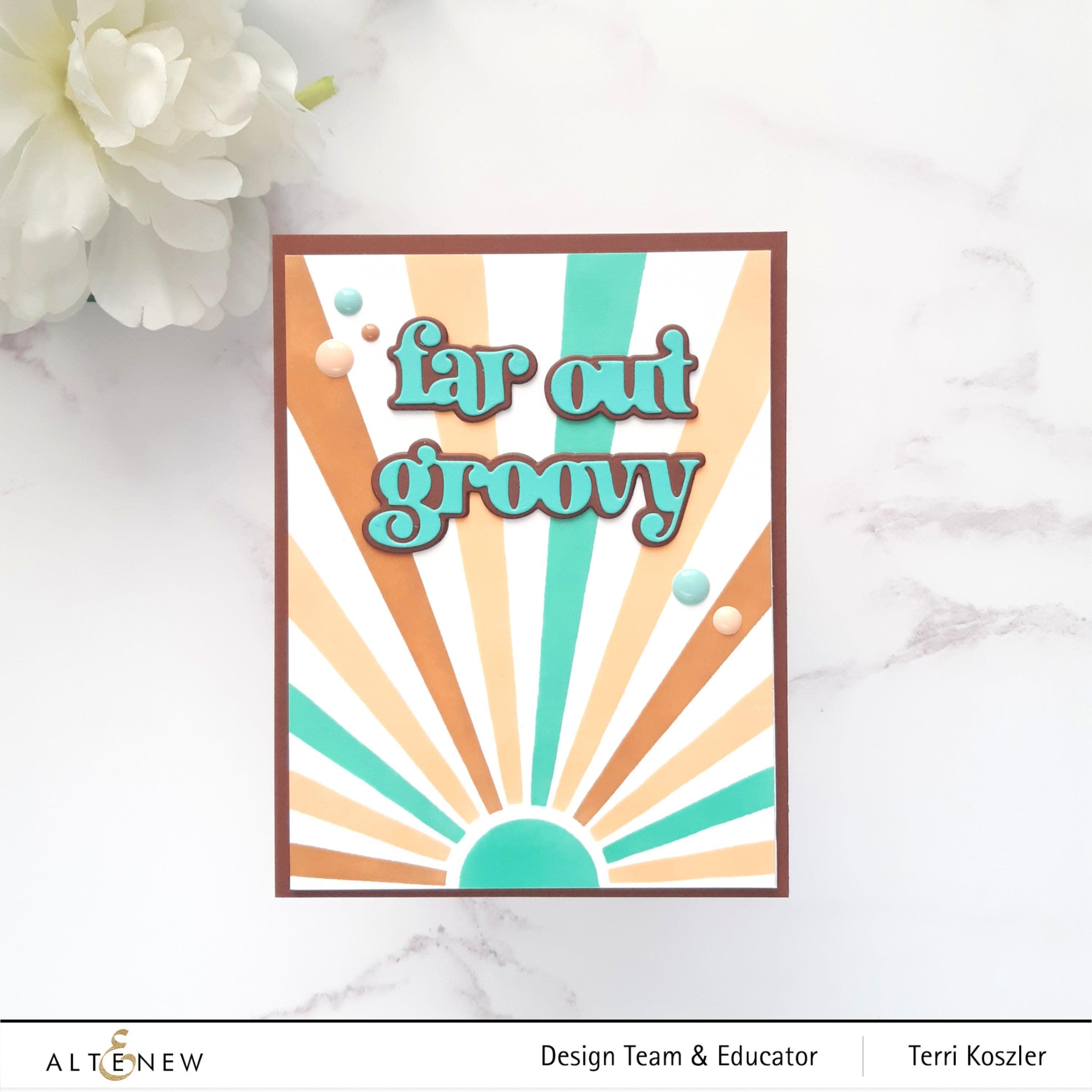 Far Out Phrases Die Set for Card Making - Scrapbooking, DIY Greeting Cards, and Paper Crafting