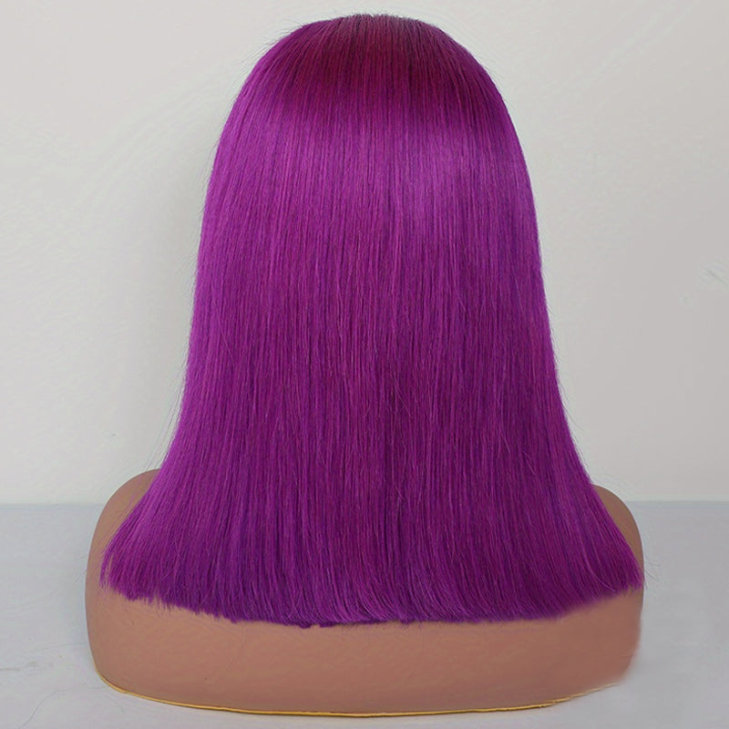 Eullair Blonde Straight Short Bob 13x4 Lace Front Wig - 100% Human Hair for Women & Girls | Summer Fashion, Cosplay, Daily Wear & Special Occasions