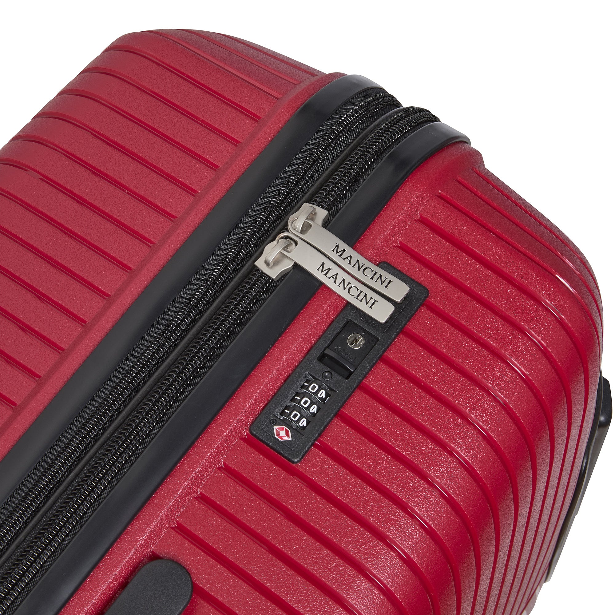Mancini St. Lucia Collection 2-Piece Polypropylene Spinner Luggage Set (Carry On & Large Check-In Suitcase) - Lightweight Durable Travel Luggage for Business Trips & Family Vacations
