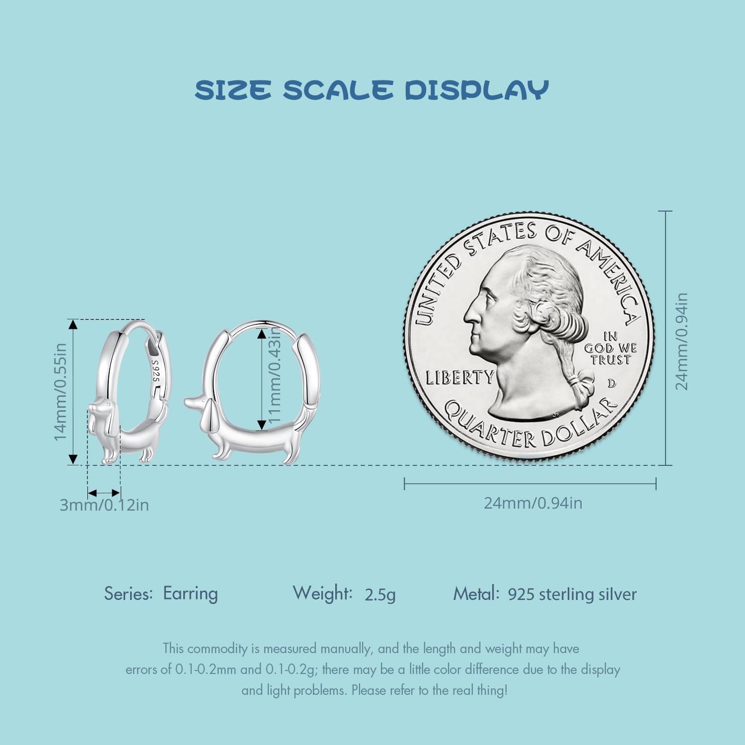 925 Sterling Silver Cute Animal Huggie Hoop Earrings - Panda, Dolphin, Cat & Dachshund Designs for Women & Girls | Hypoallergenic, Dainty & Lightweight Jewelry | Perfect Gift for Birthday, Anniversary & Everyday Wear