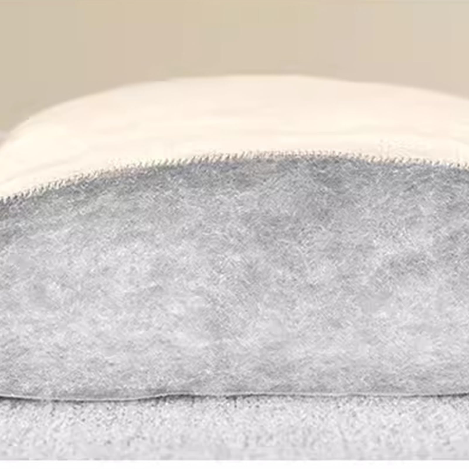 Velvet Quilted Headboard Cover - Dustproof & Thickened Slipcover for Full, Queen, Cal King Size Beds (74in/190cm, Off White) - Perfect for Bedroom Decor, Dust Protection & Comfort Enhancement